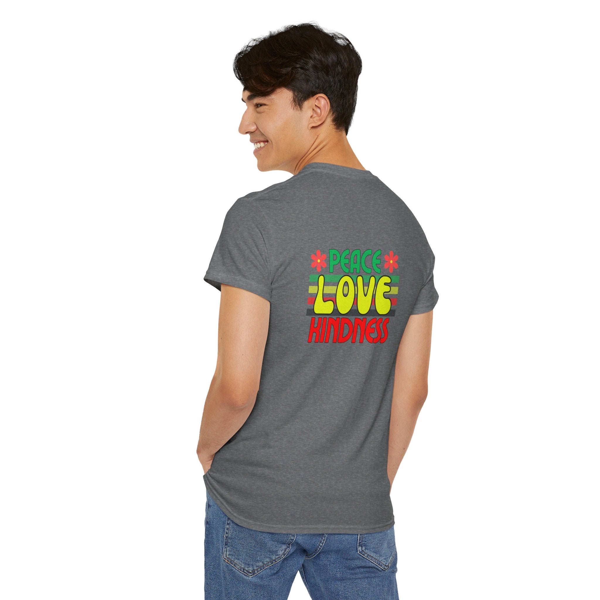 Peel Here Clothing Men's "Peace, Love, Kindness" T-Shirt"