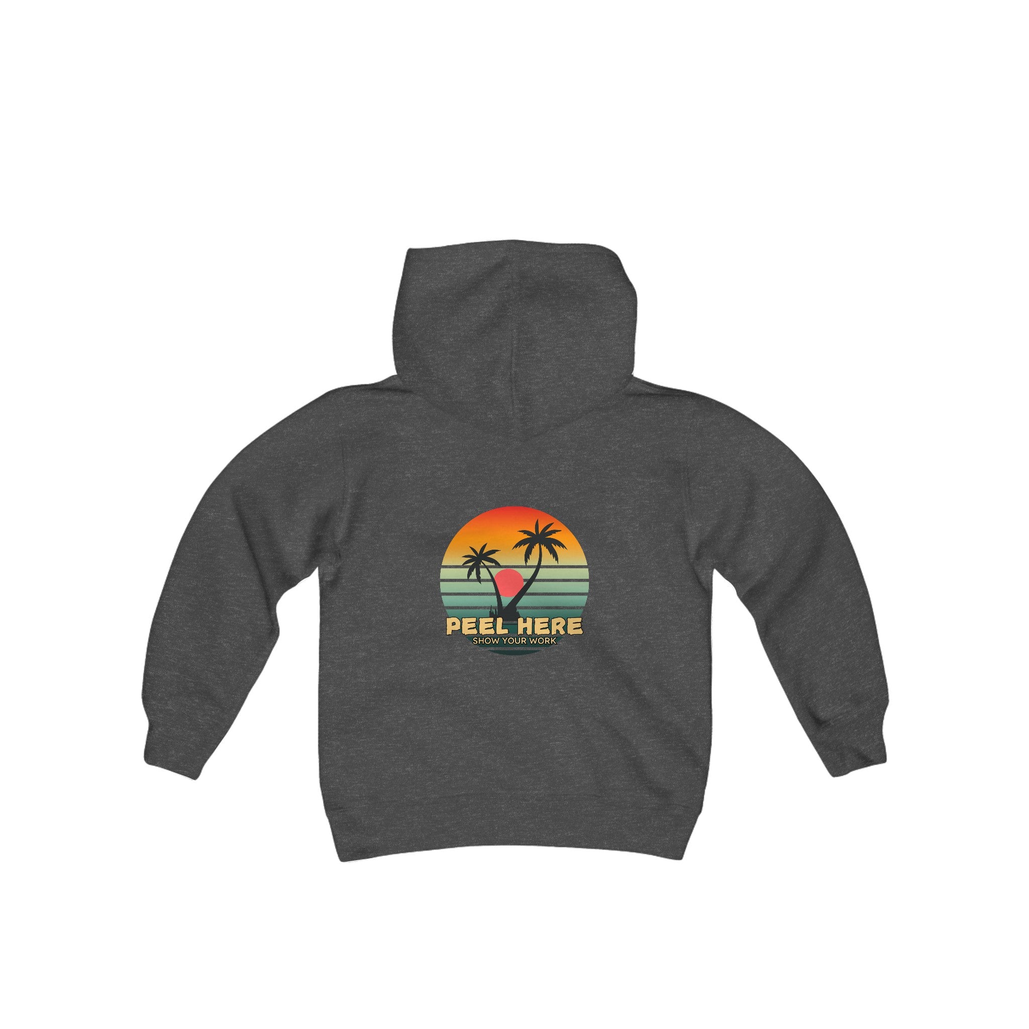 Peel Here Clothings Island Retro Childrens Hoodie