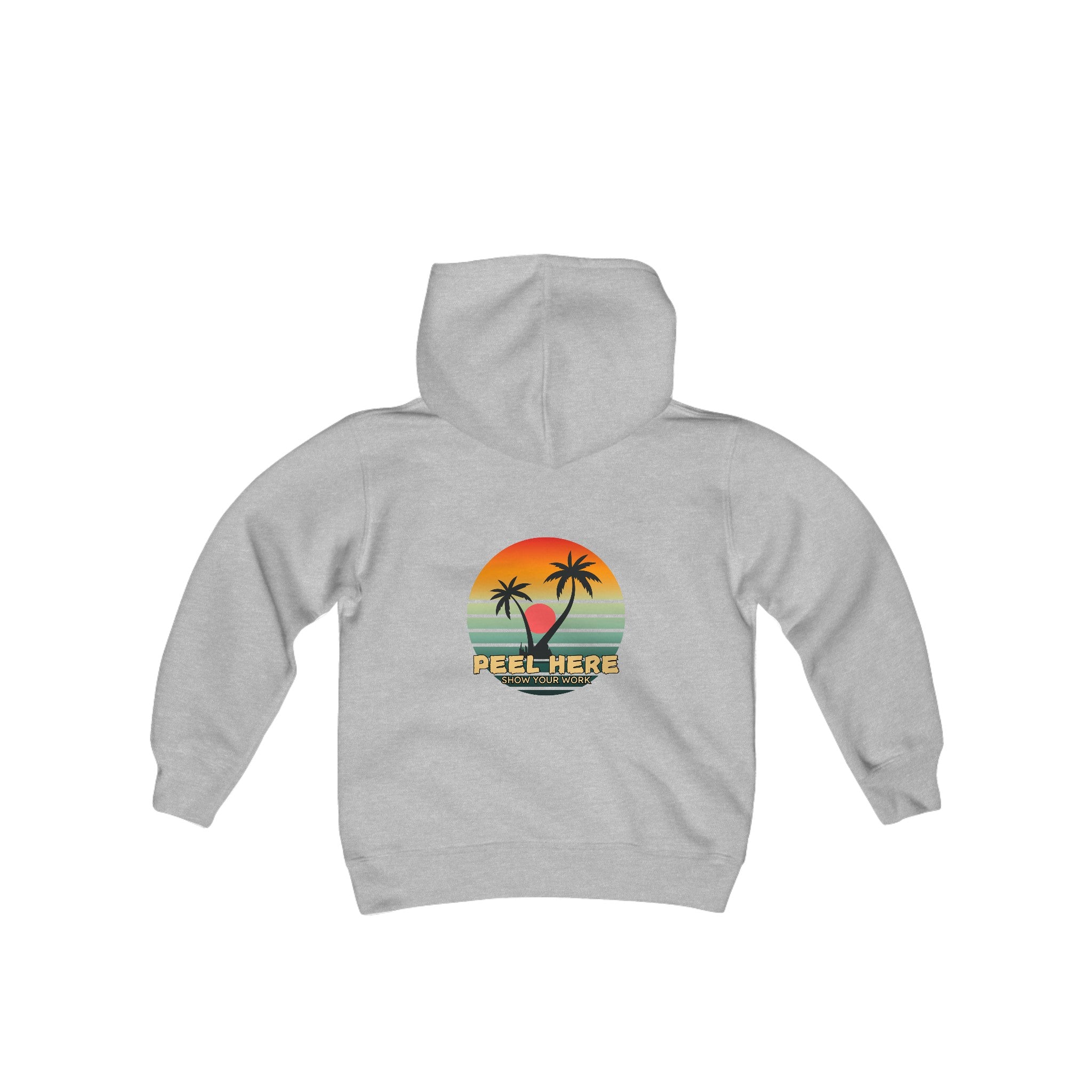 Peel Here Clothings Island Retro Childrens Hoodie