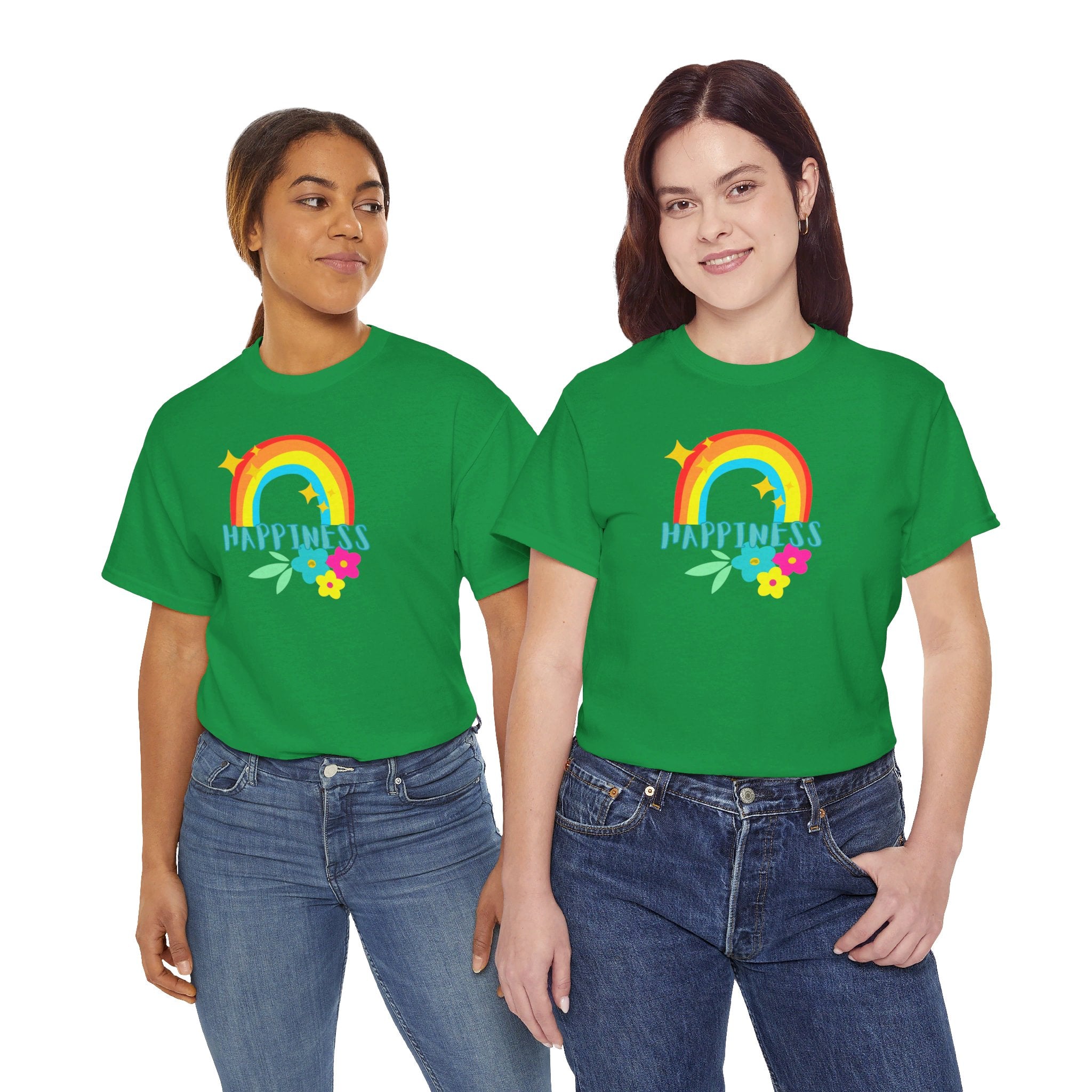 Peel Here Clothing Women's "Happiness Rainbow"