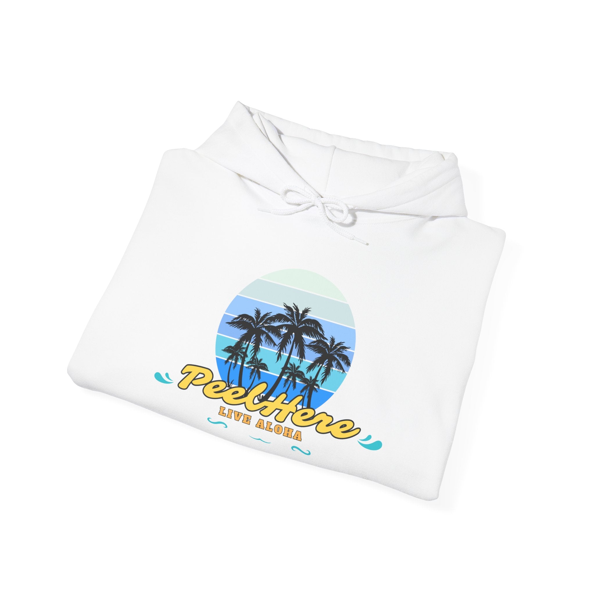 Peel Here Clothing's Live Aloha Hooded Sweatshirt