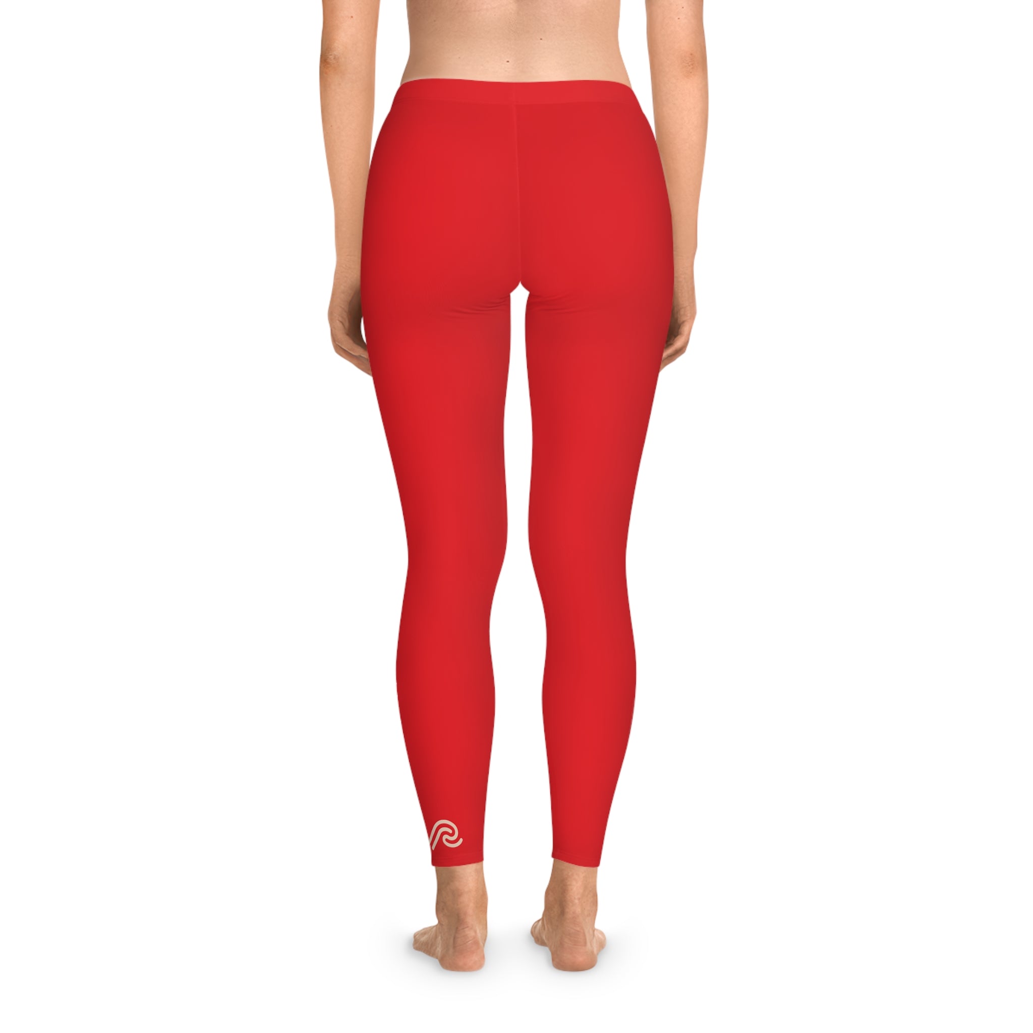 Womens Peel Here Luxe Stretchy Leggings (red)