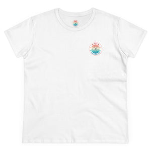 Retro Hibiscus Midweight Cotton Tee