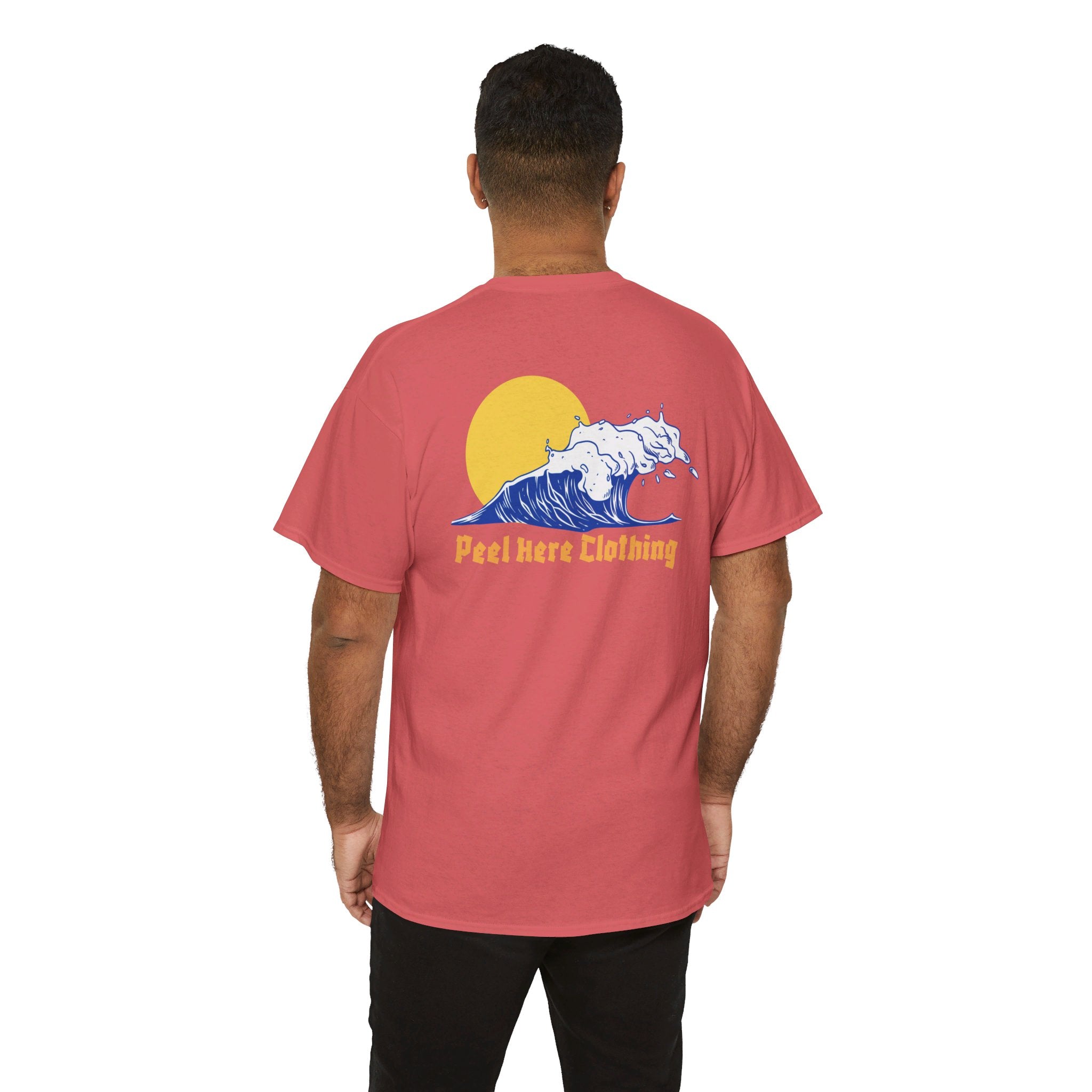 Mens Peel Here Waves and Sun T-Shirt