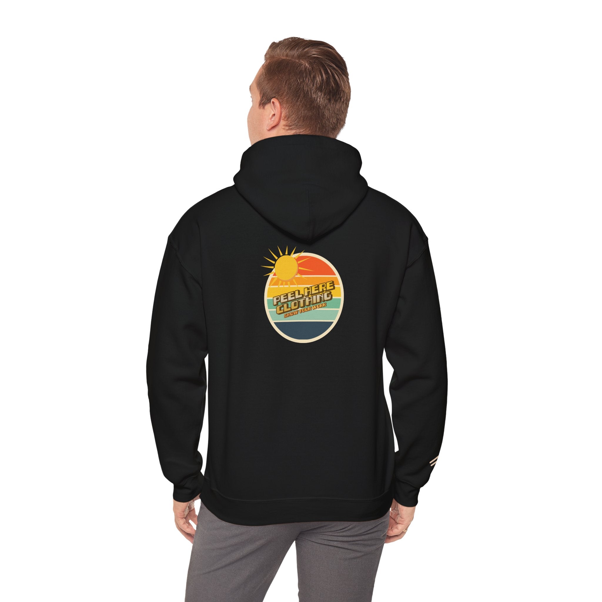 Mens Peel Here Retro Dot Hoodie