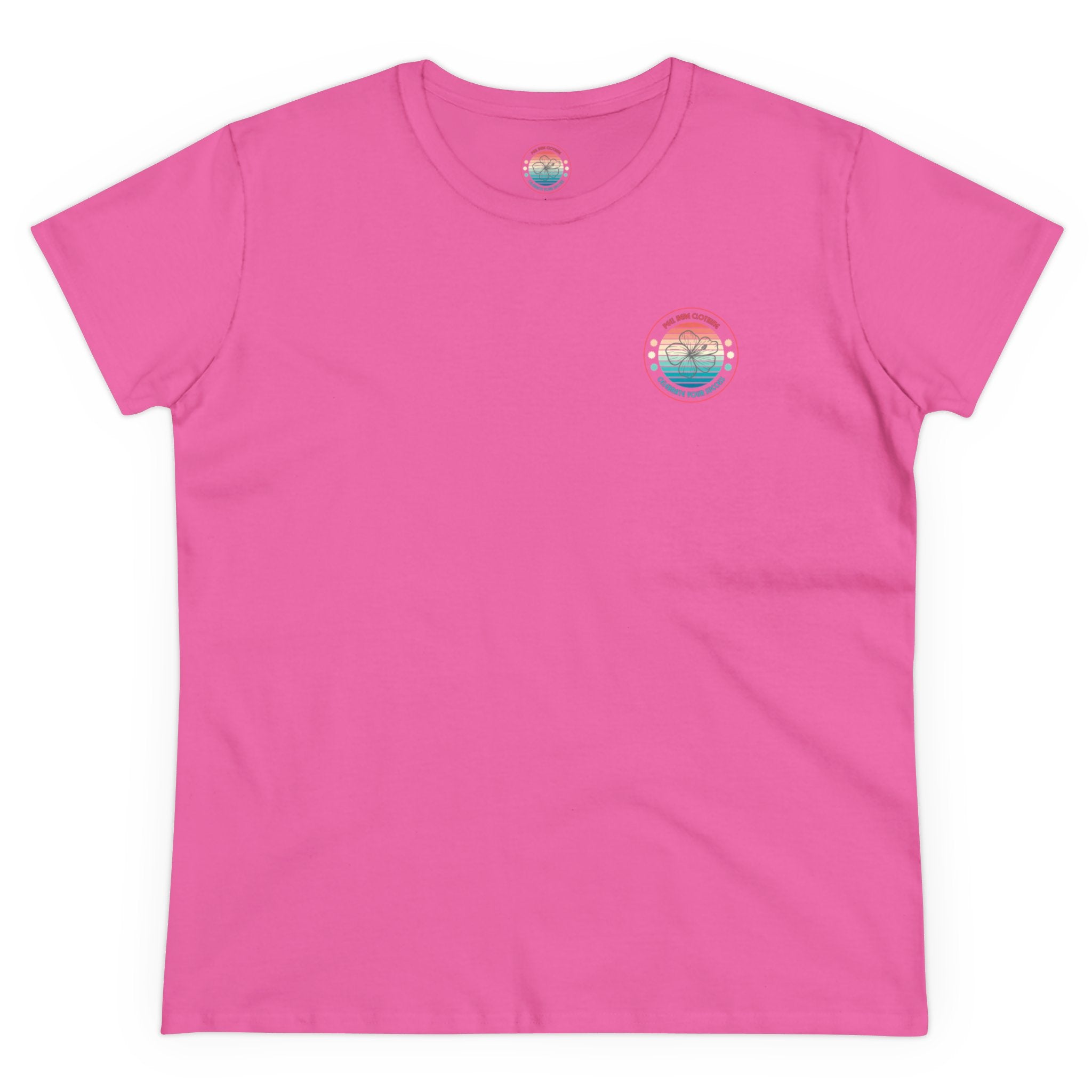 Retro Hibiscus Midweight Cotton Tee