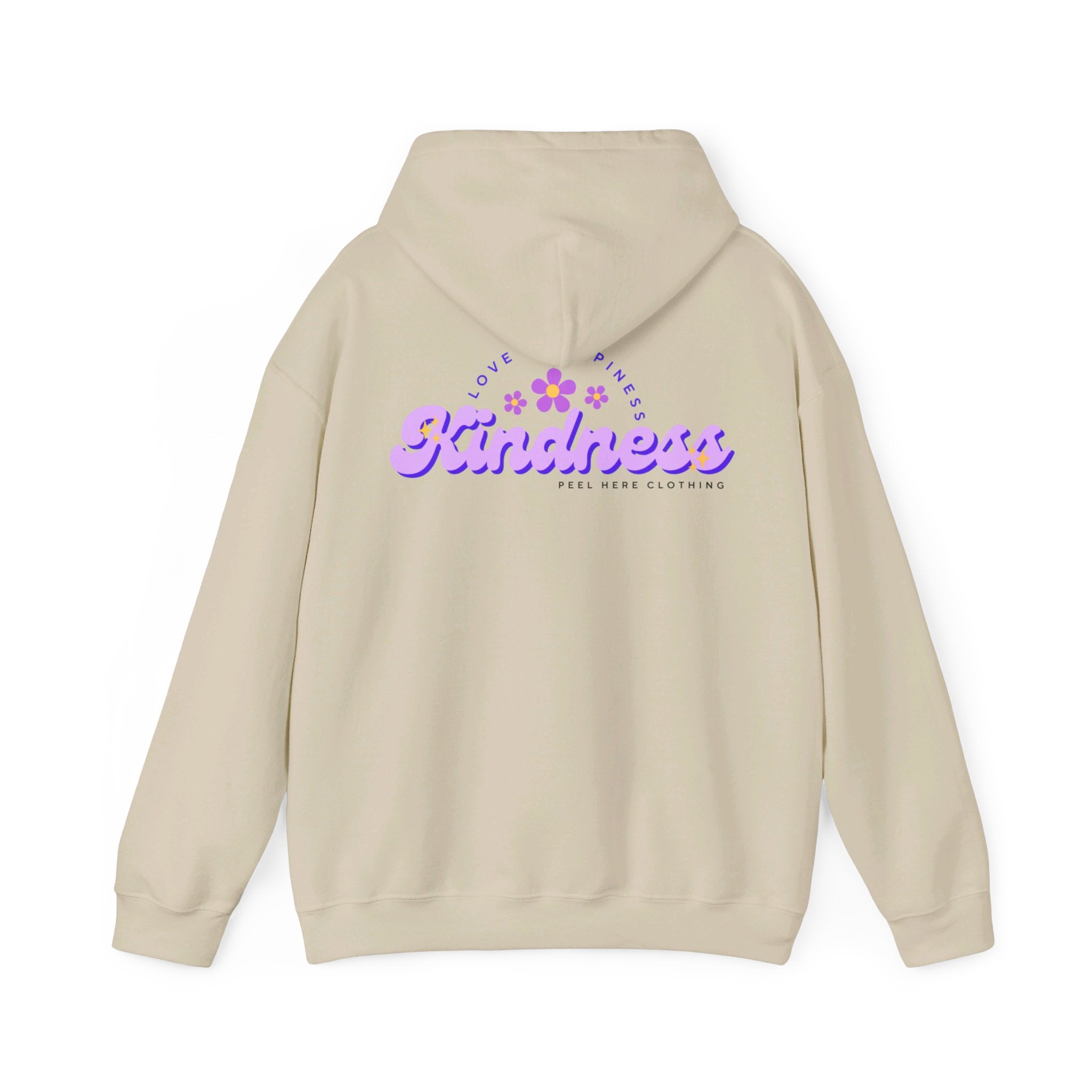 Peel here Clothings Kindness hoodie ( Back)