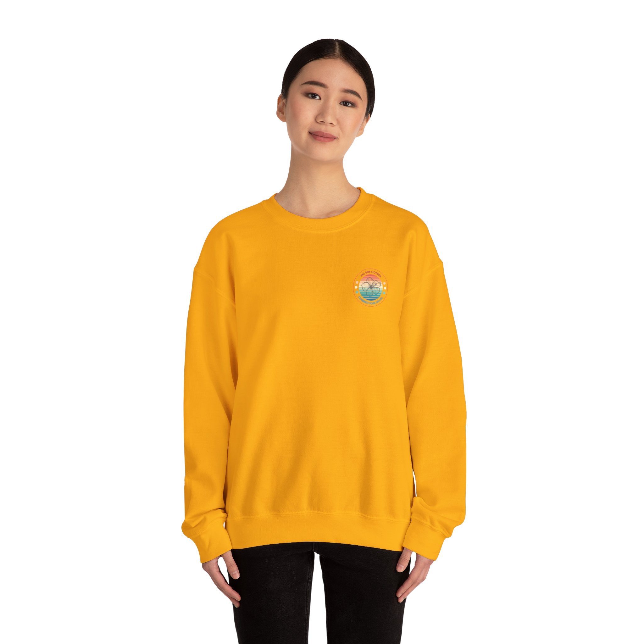 Retro Hibiscus Crewneck Sweatshirt