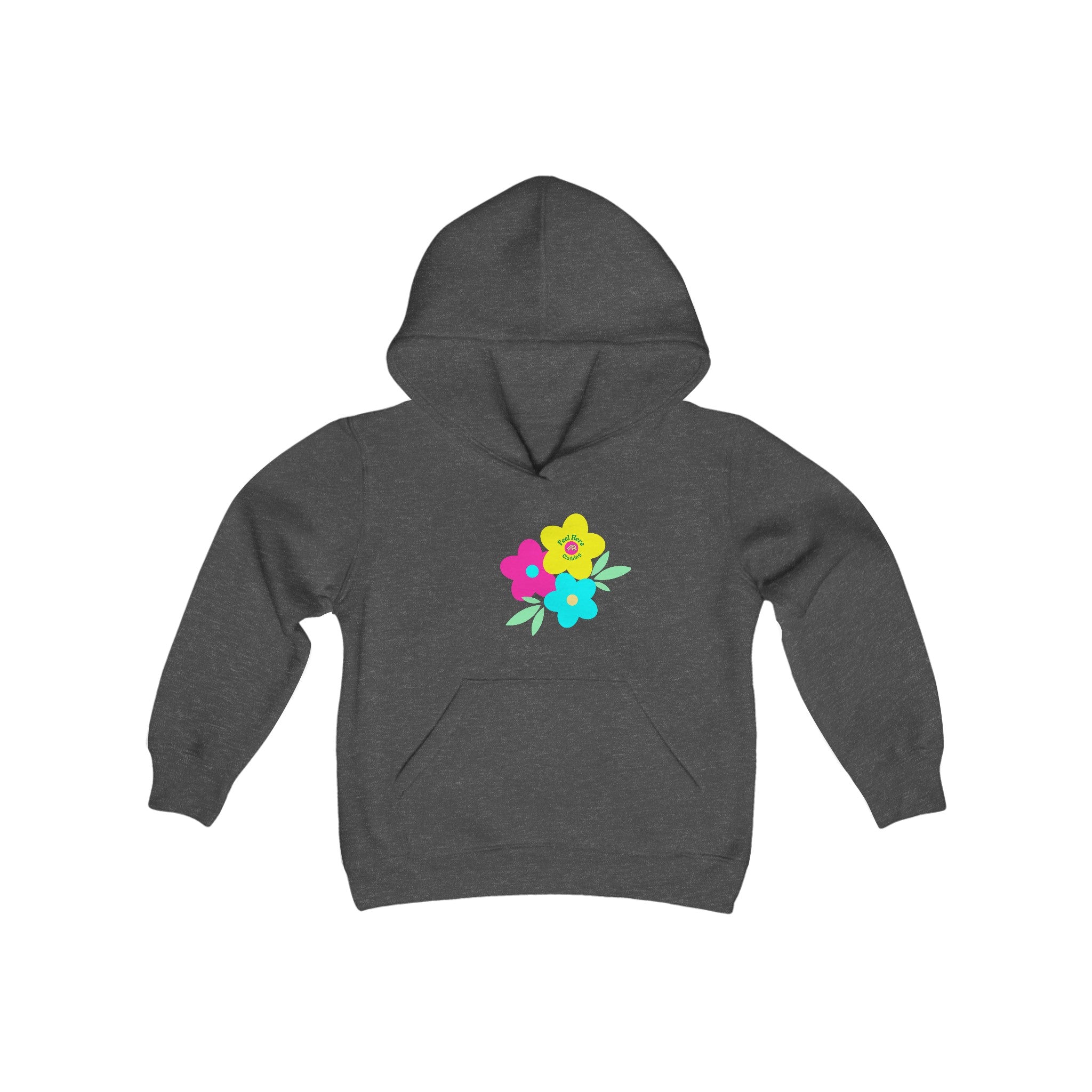 Peel Here Clothings Childrens Happy Rainbow Hoodie