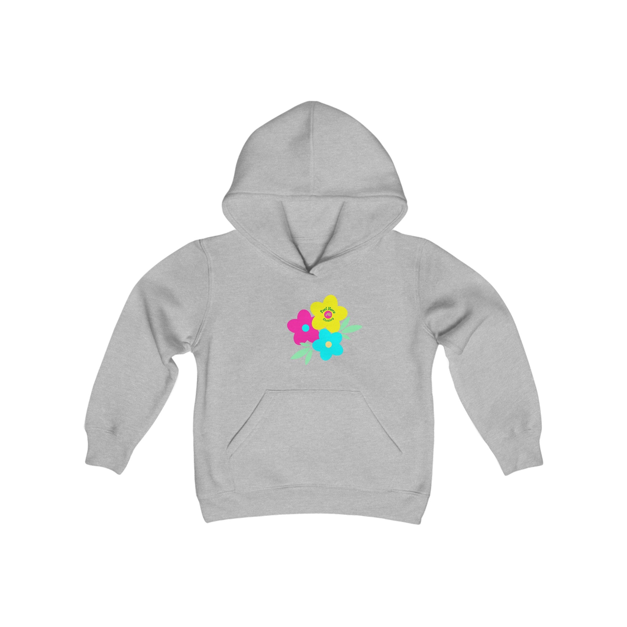 Peel Here Clothings Childrens Happy Rainbow Hoodie