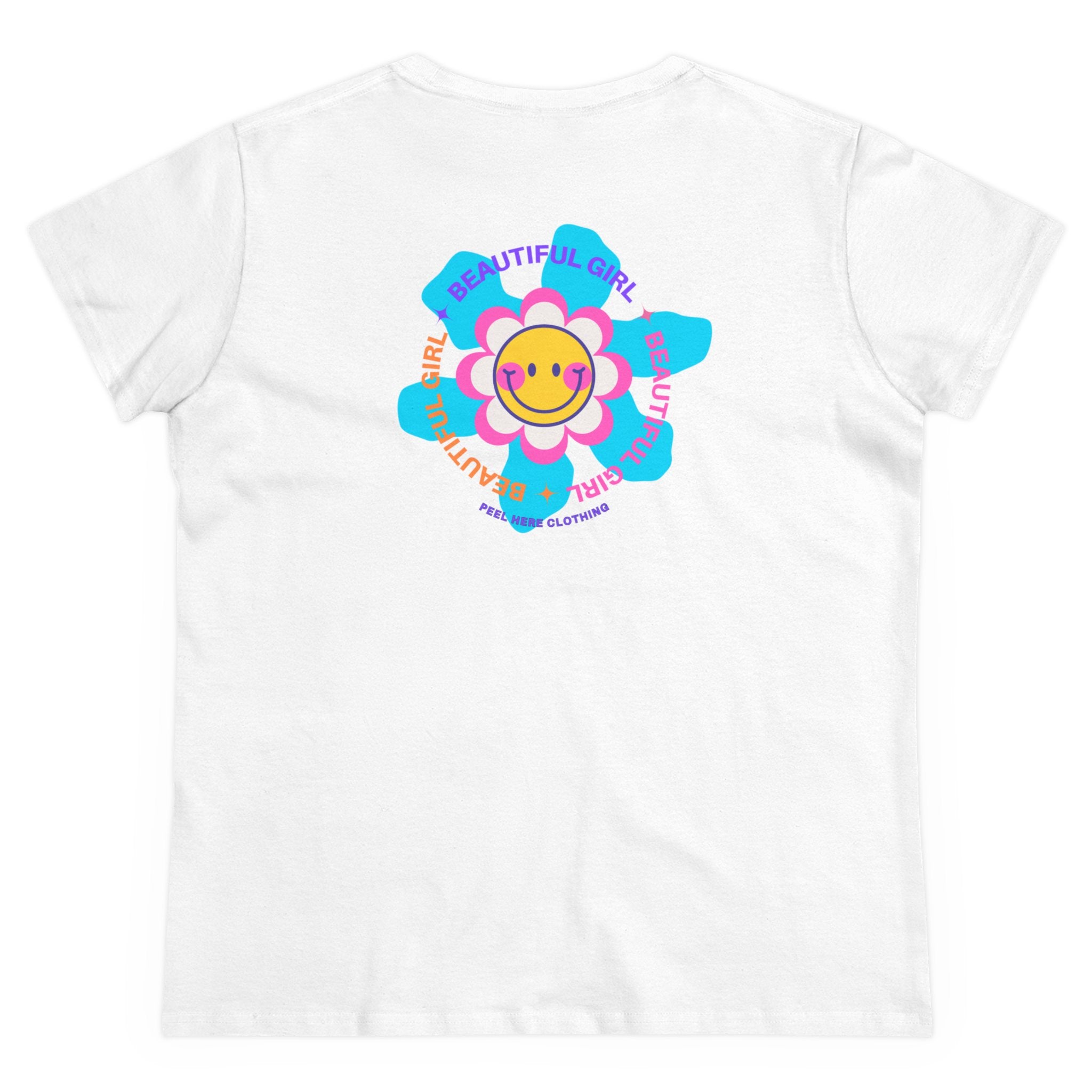 Beautiful Girl Midweight Cotton Tee (Back)