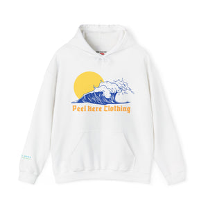 Peel Here Clothing's Wave and Sun Hoodie