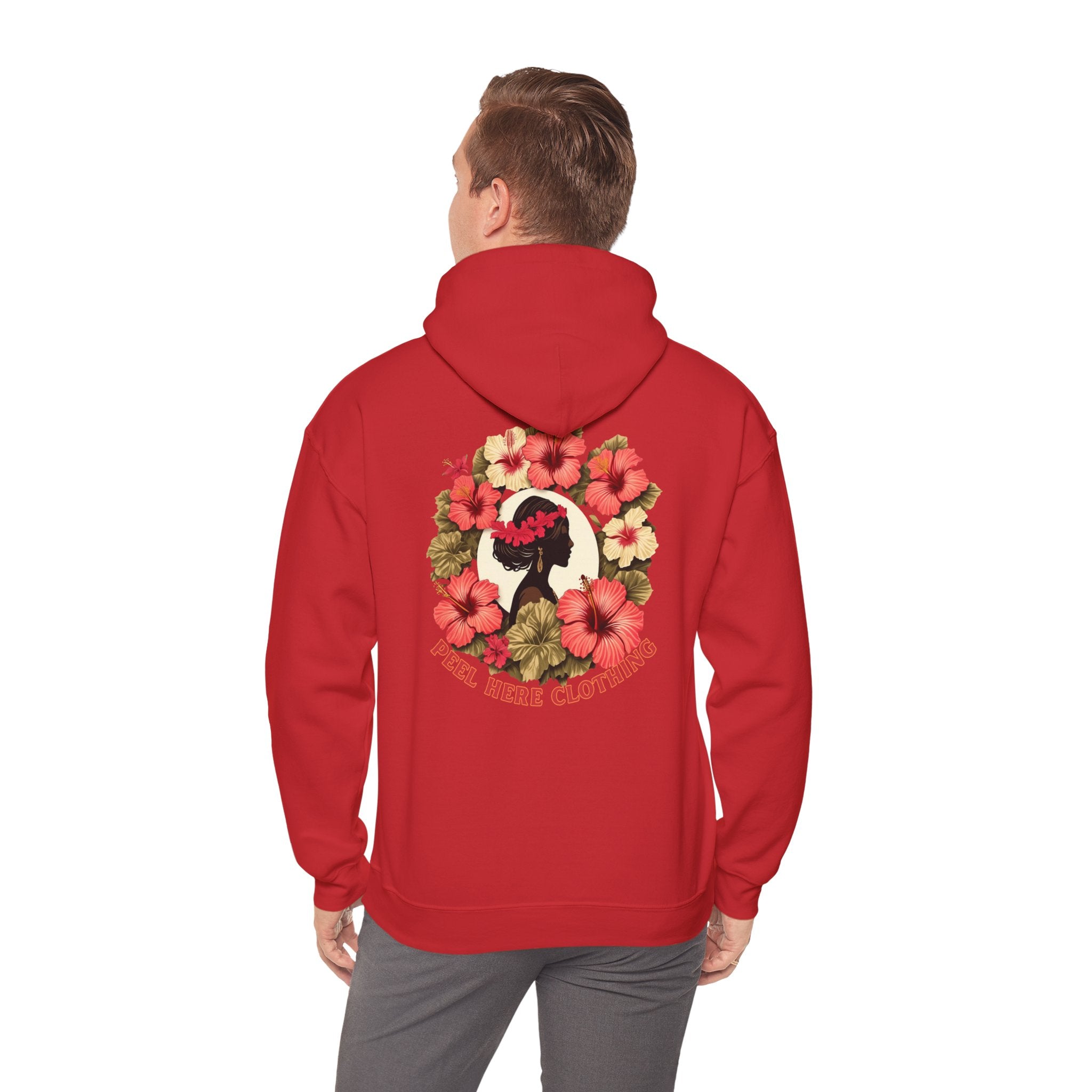 Hibiscus Princess Hooded Sweatshirt Heavy Blend