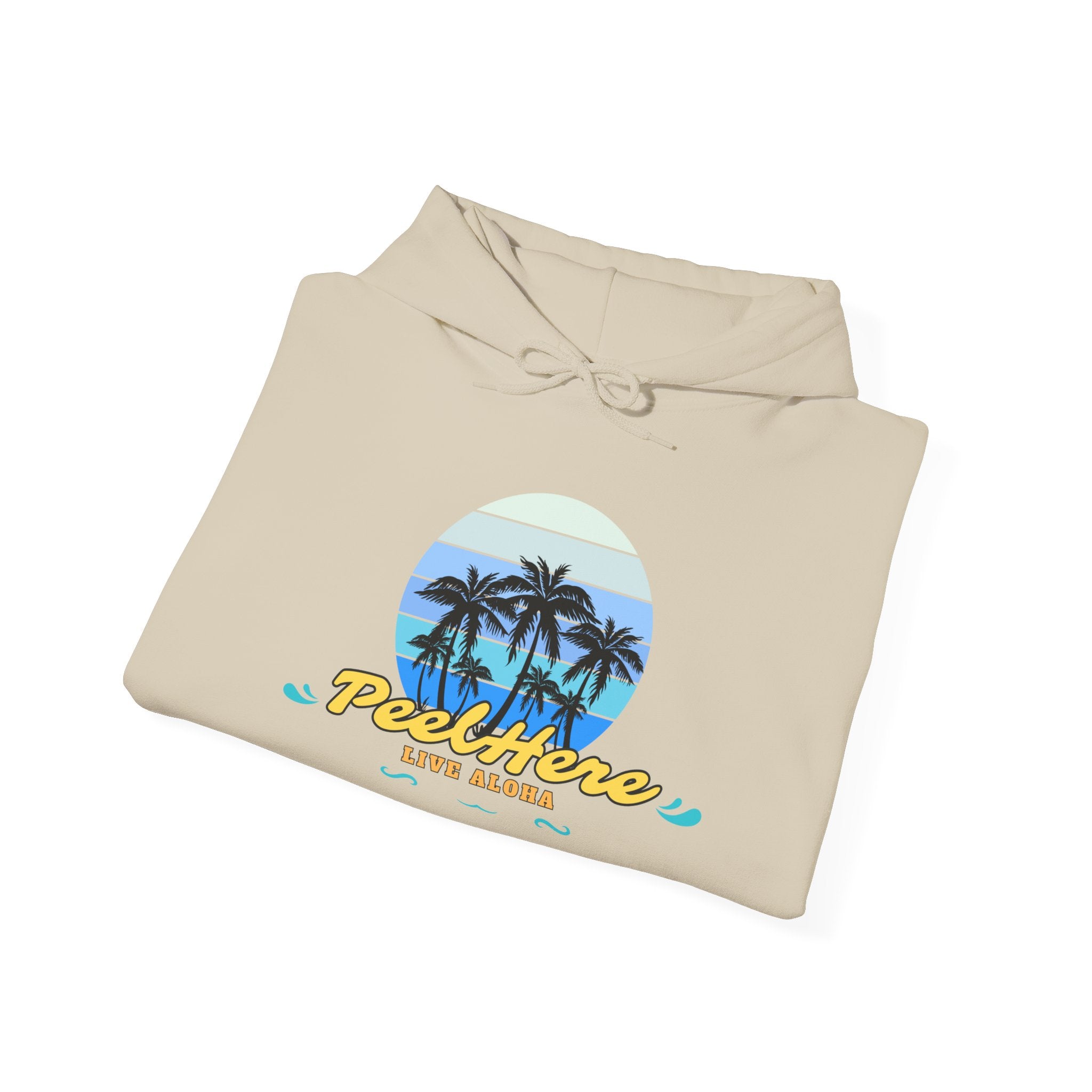 Peel Here Clothing's Live Aloha Hooded Sweatshirt