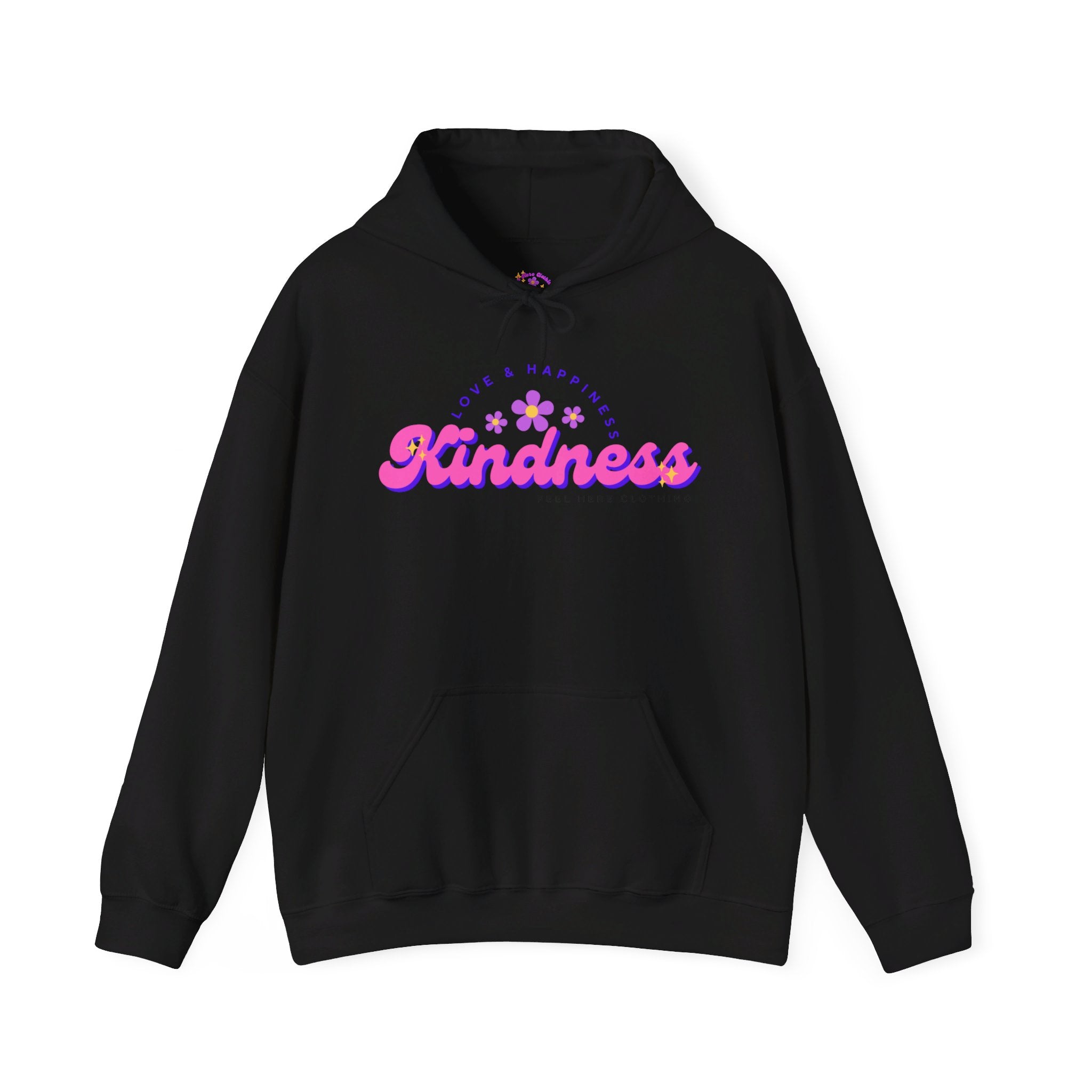 Peel Here Clothing's Kindness Hoodie (front)