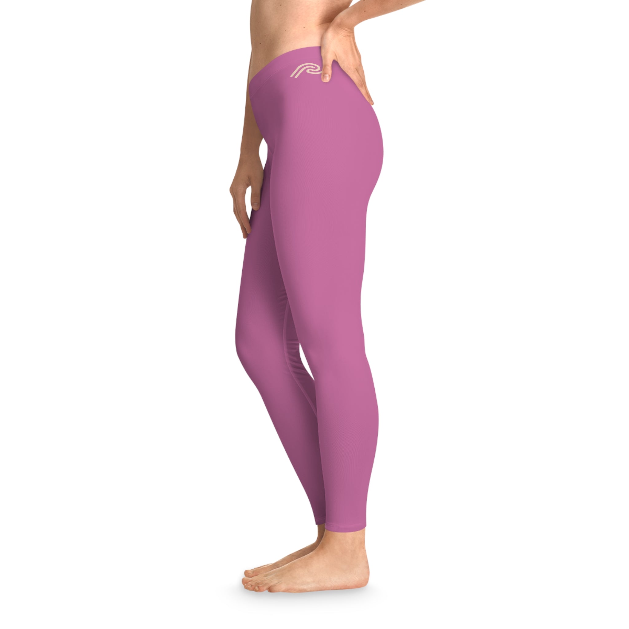 Womens Peel Here Luxe Stretchy Leggings (pink)