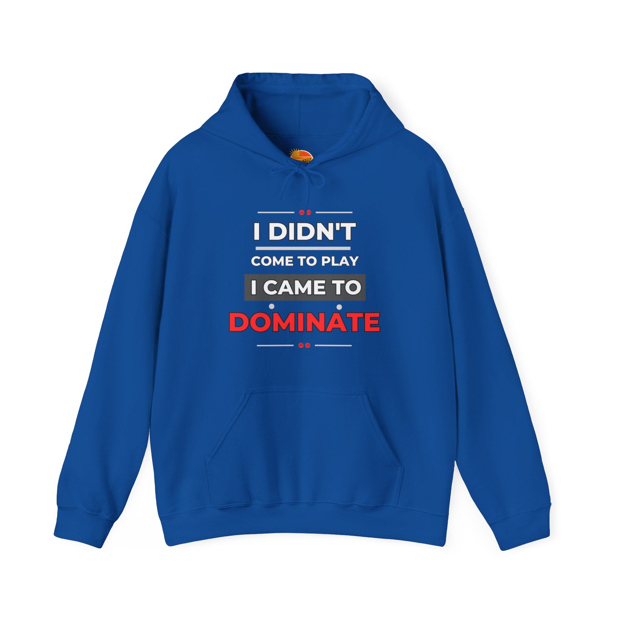 Cotton Polyester Heavy Blend Hooded Sweatshirt (Didnt come to play) (Front)