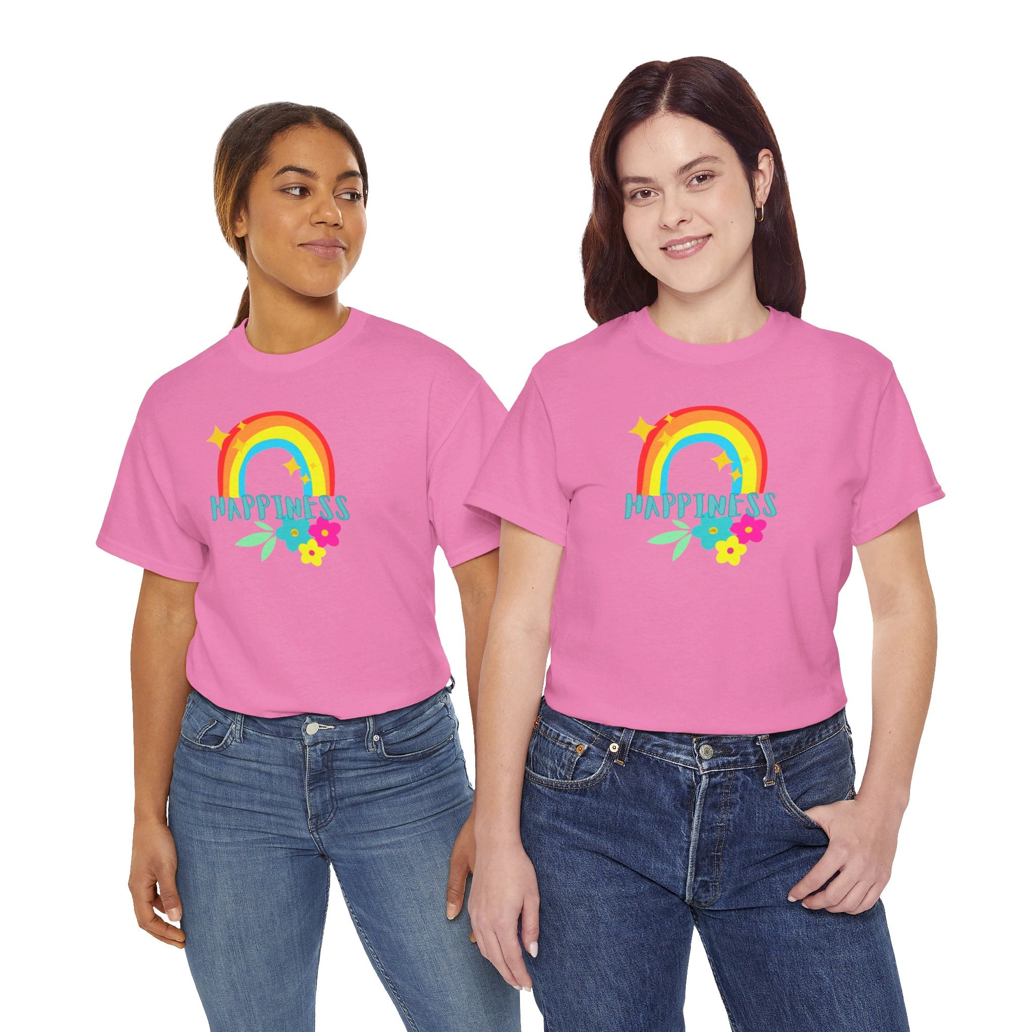 Peel Here Clothing Women's "Happiness Rainbow"