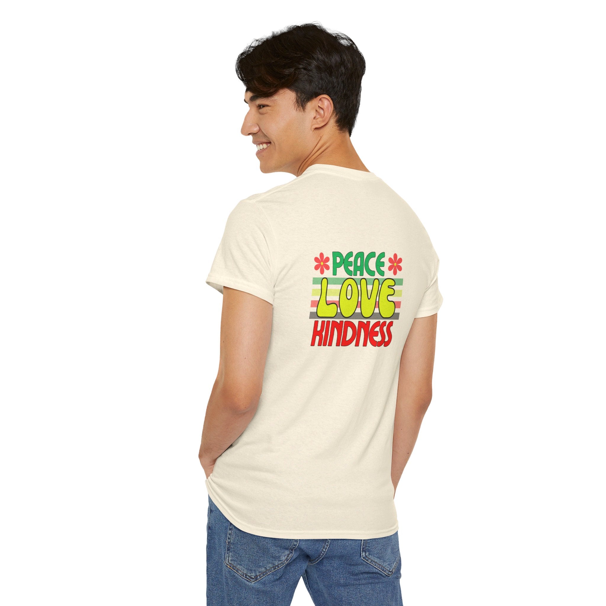 Peel Here Clothing Men's "Peace, Love, Kindness" T-Shirt"