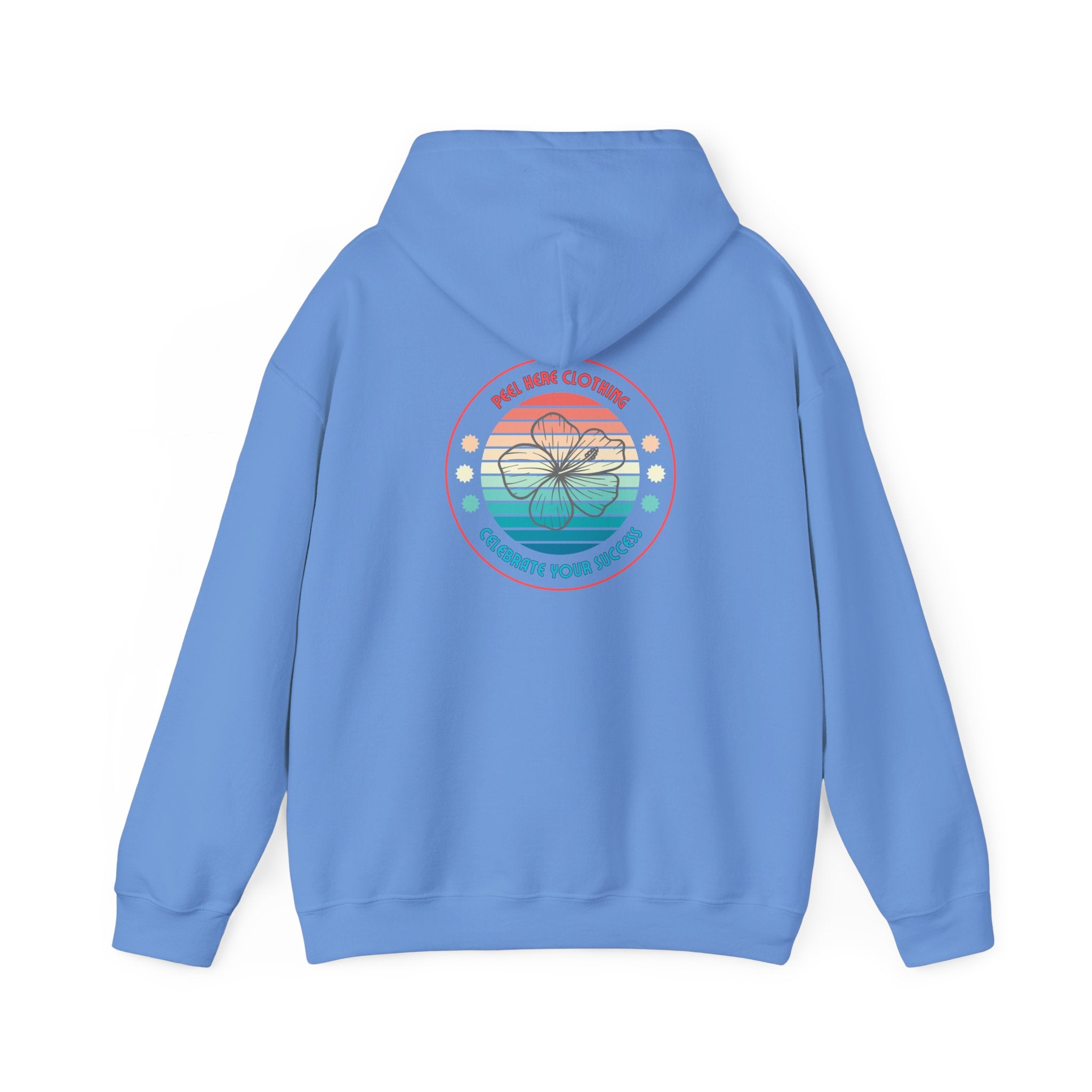 Retro Hibiscus Hooded Sweatshirt