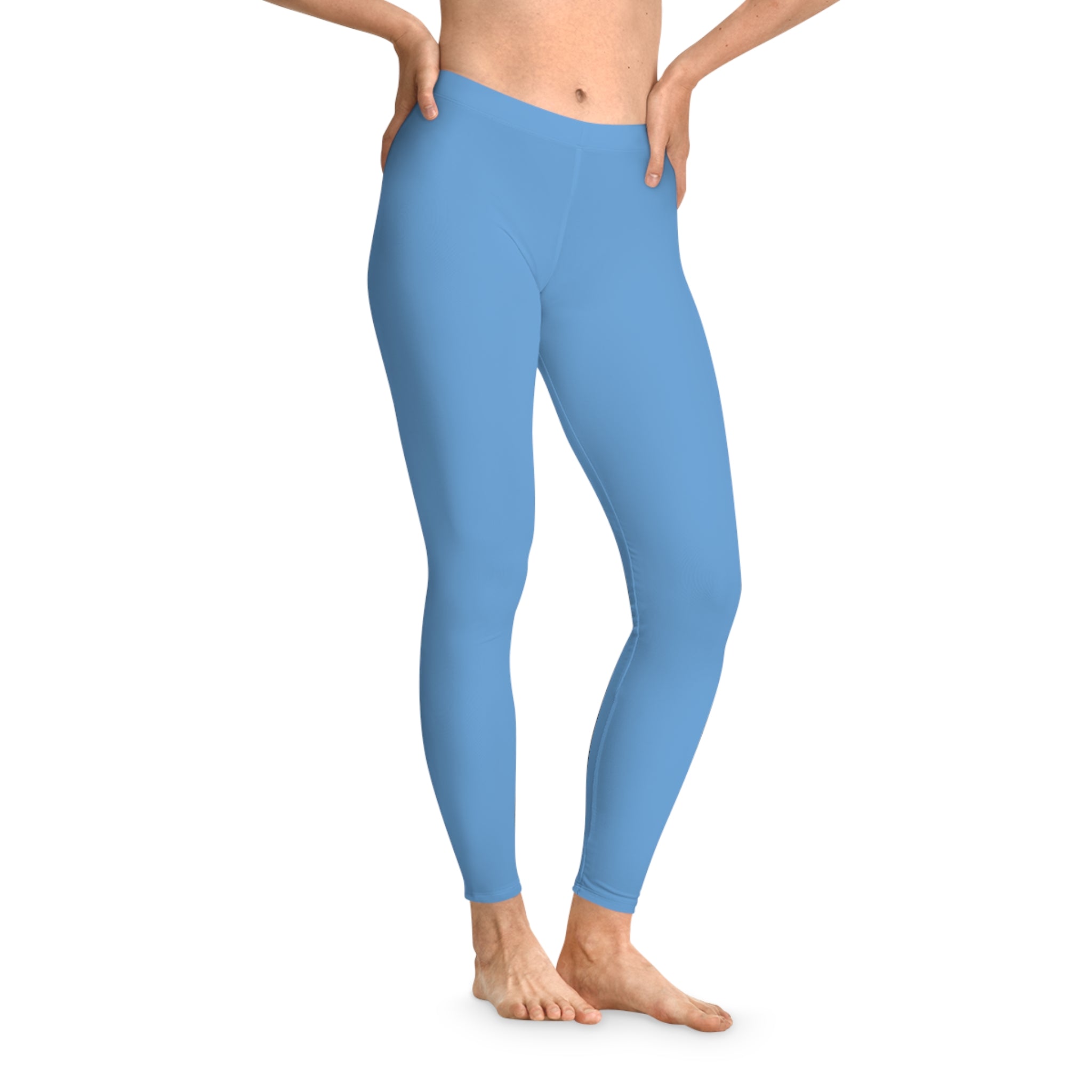 Womens Peel Here Luxe Stretchy Leggings (blue)