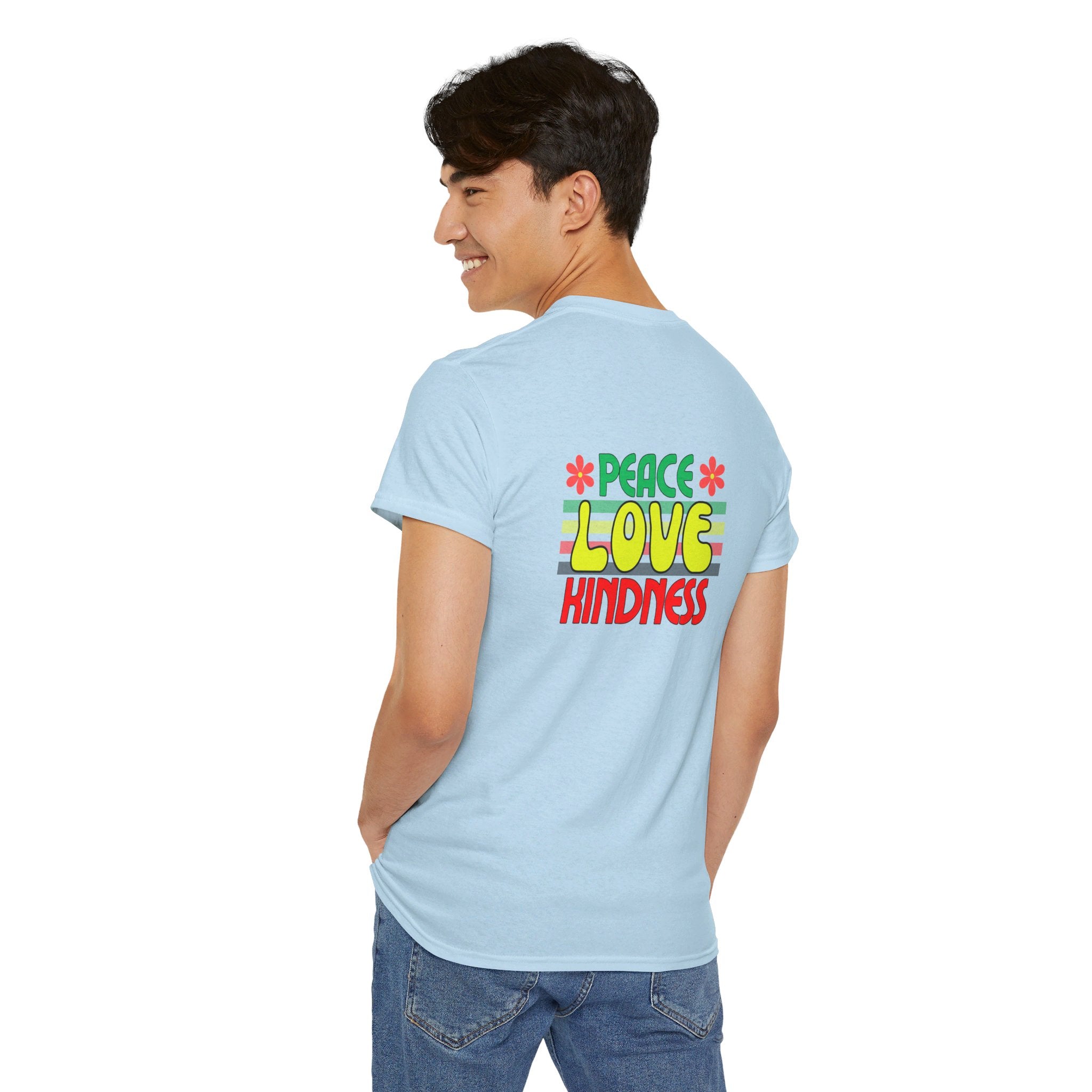 Peel Here Clothing Men's "Peace, Love, Kindness" T-Shirt"