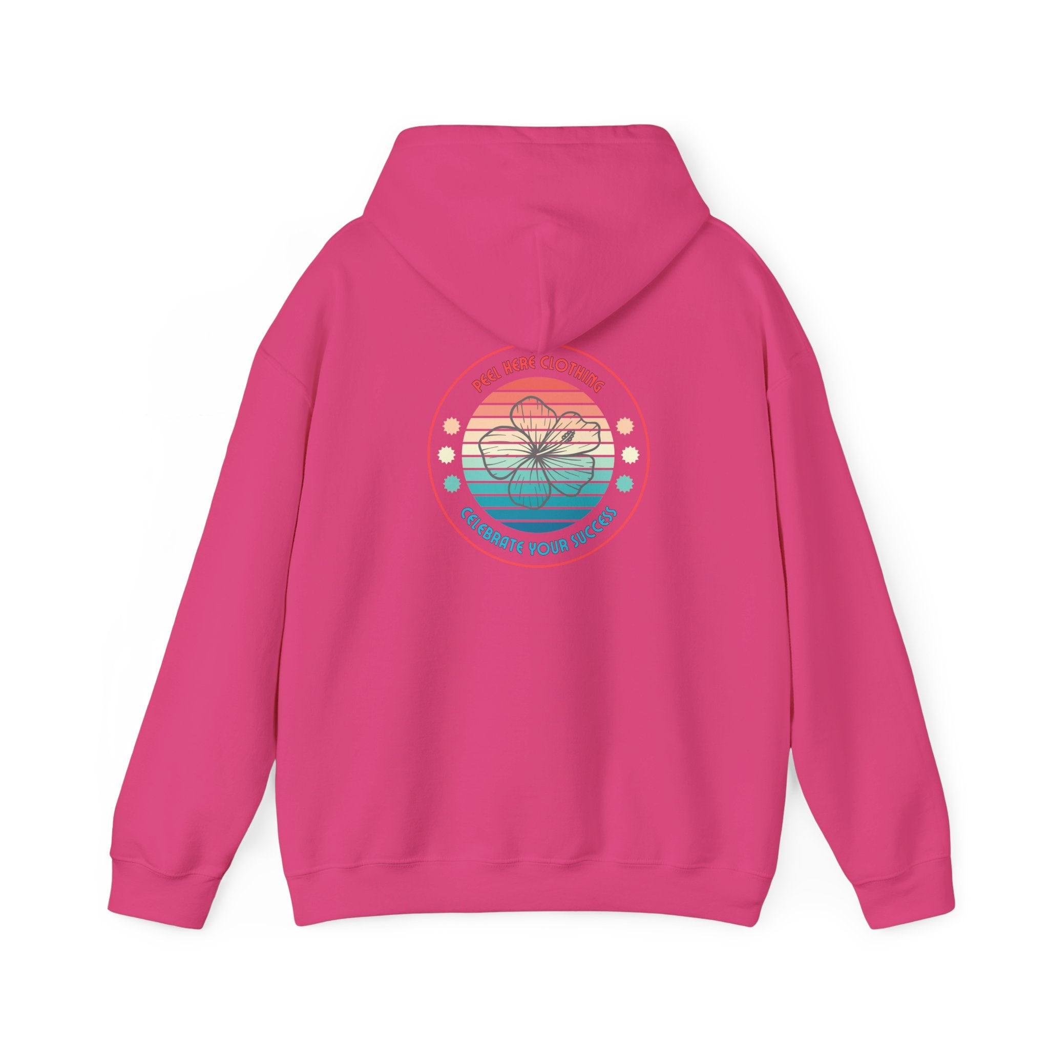 Retro Hibiscus Hooded Sweatshirt