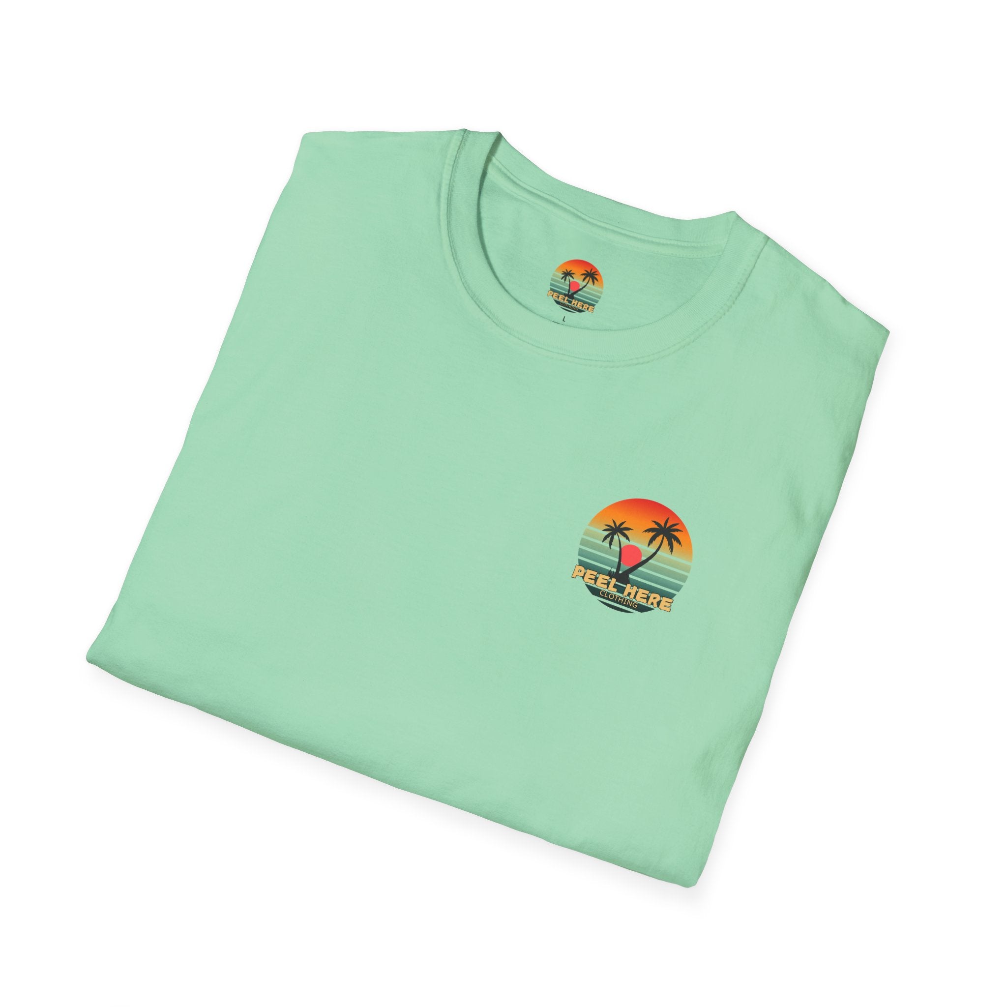 Tropical Retro Dot Softstyle T-Shirt (Back)