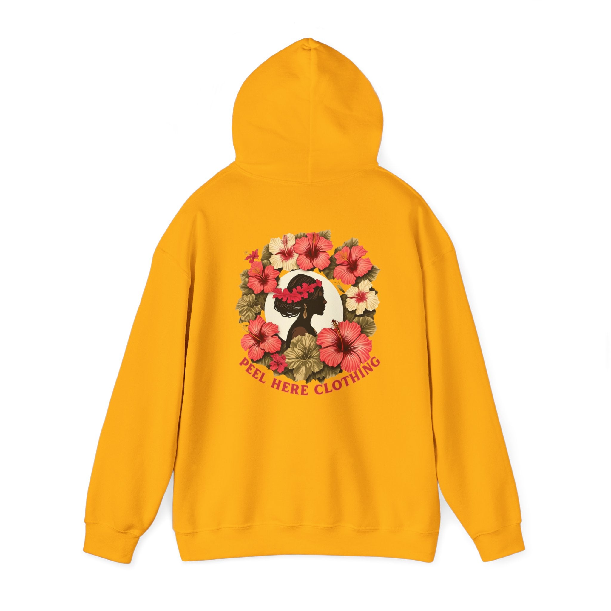 Hibiscus Princess Hooded Sweatshirt Heavy Blend