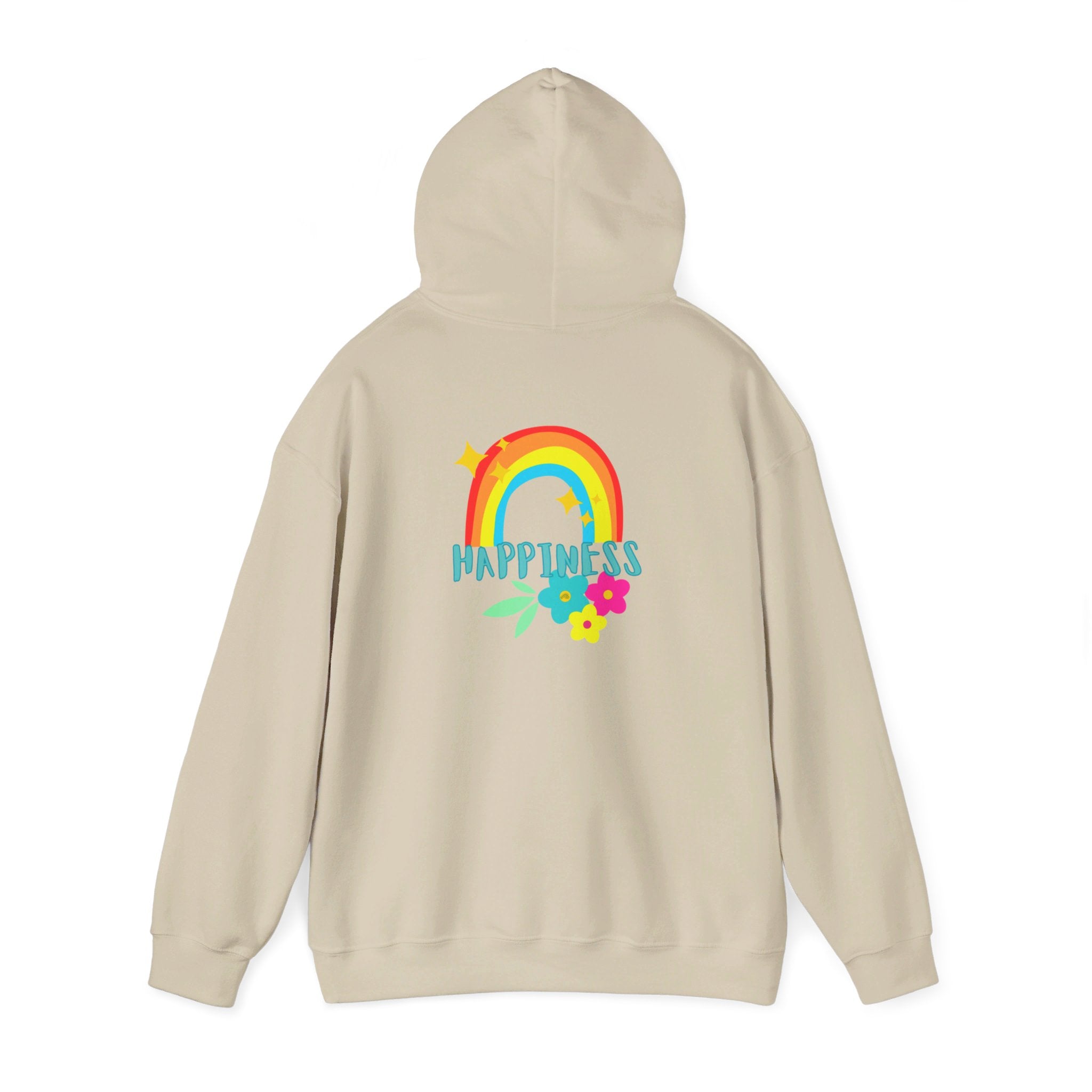 Peel Here Clothings Happy Rainbow Hoodie