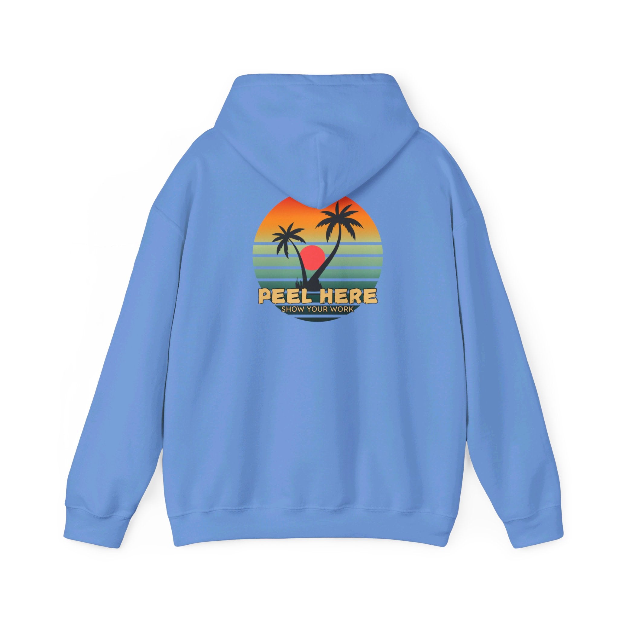 Peel here clothing's Island sun Hoodie