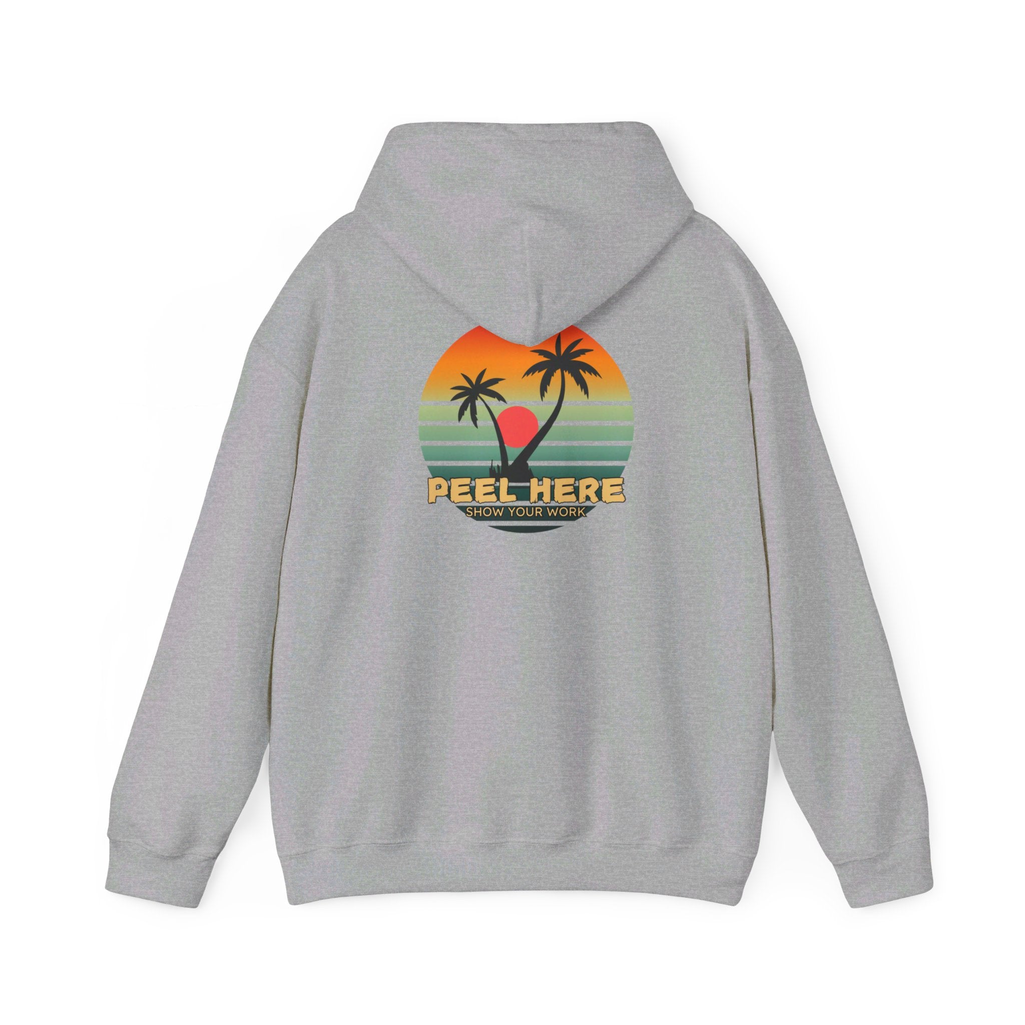 Peel here clothing's Island sun Hoodie