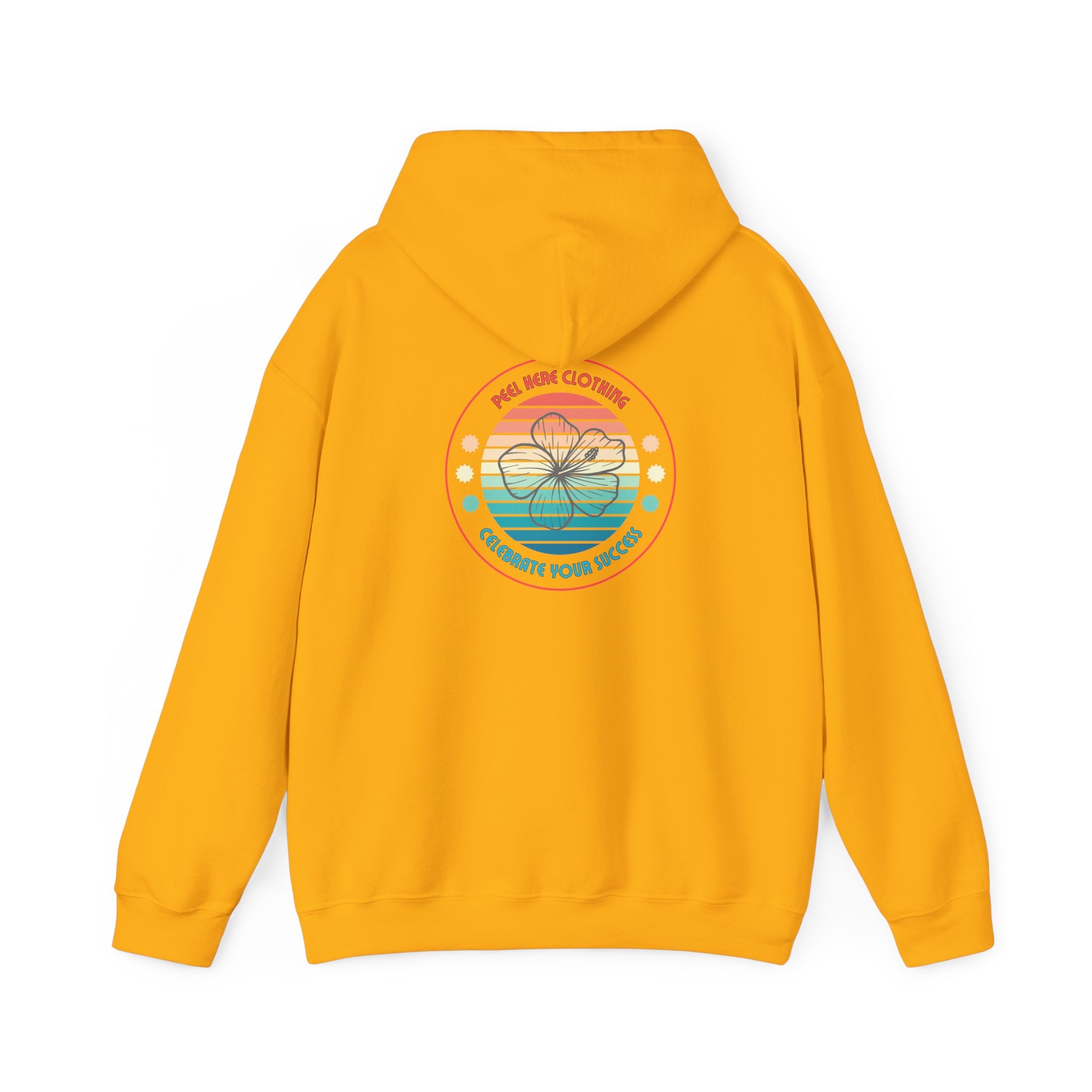 Retro Hibiscus Hooded Sweatshirt