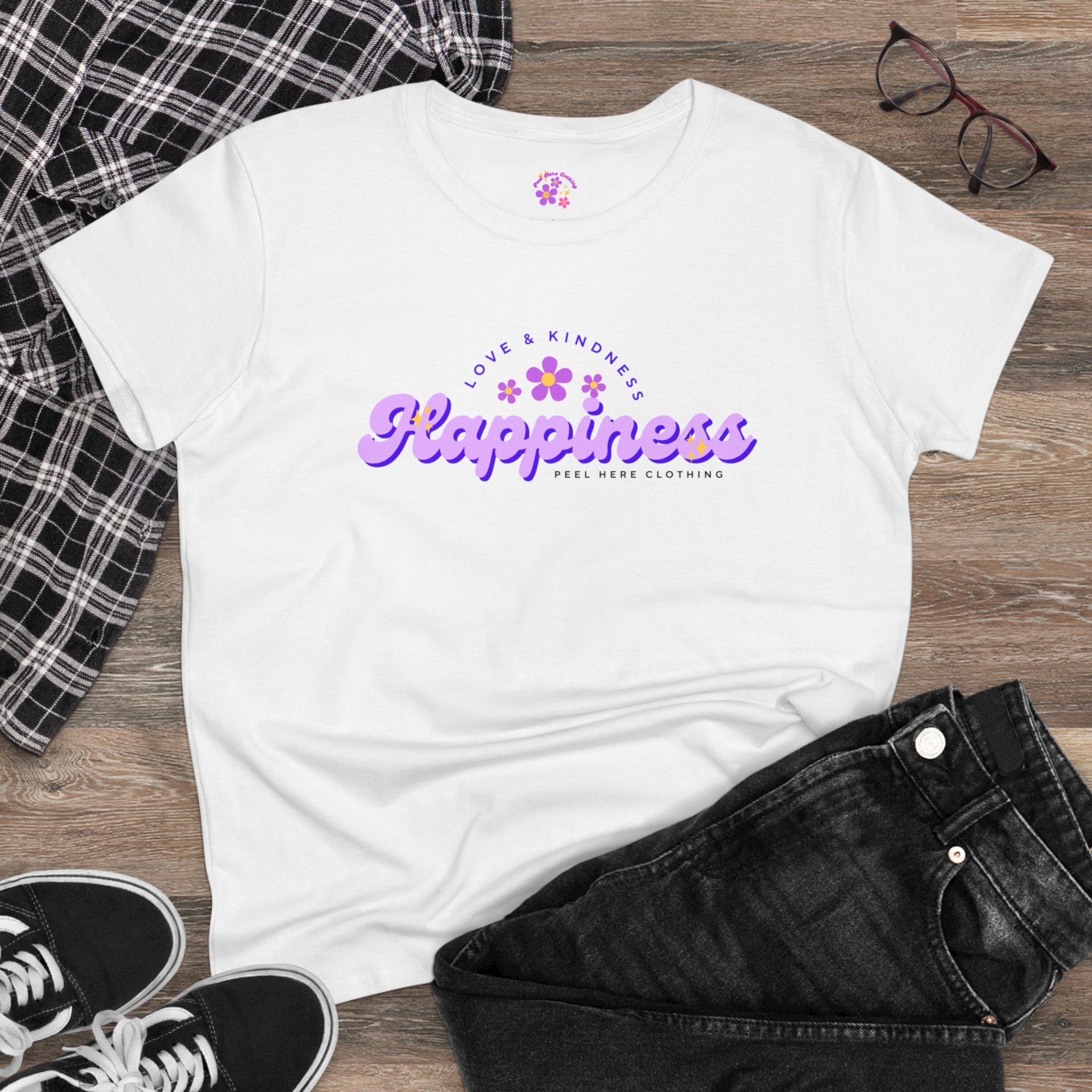 Happiness Midweight Cotton Tee (Front)