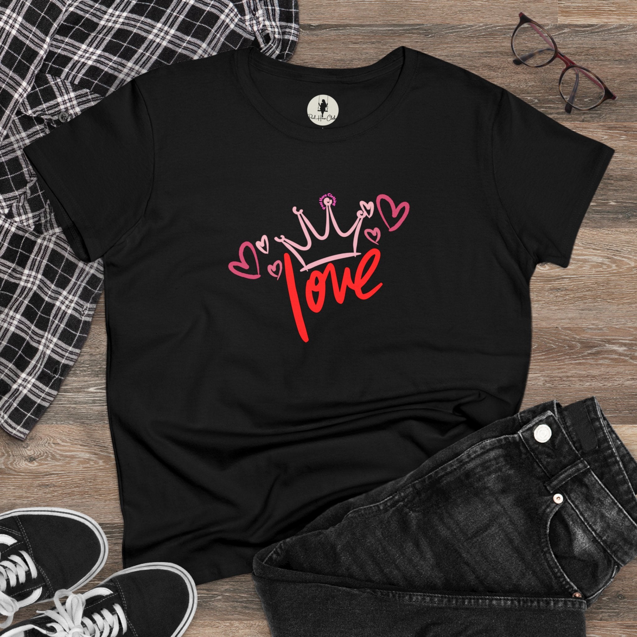 Love !!! Midweight Cotton Tee (Front)