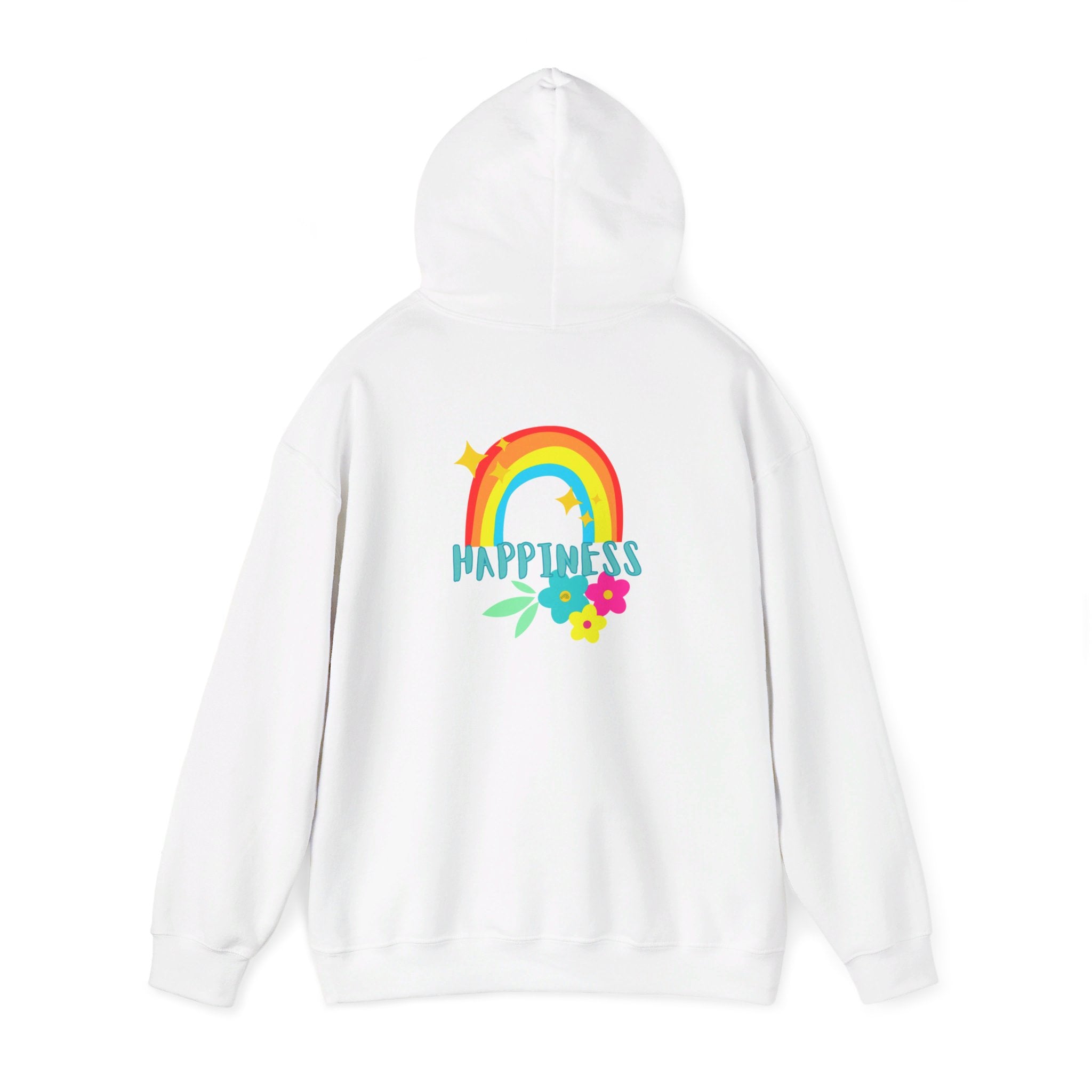 Peel Here Clothings Happy Rainbow Hoodie