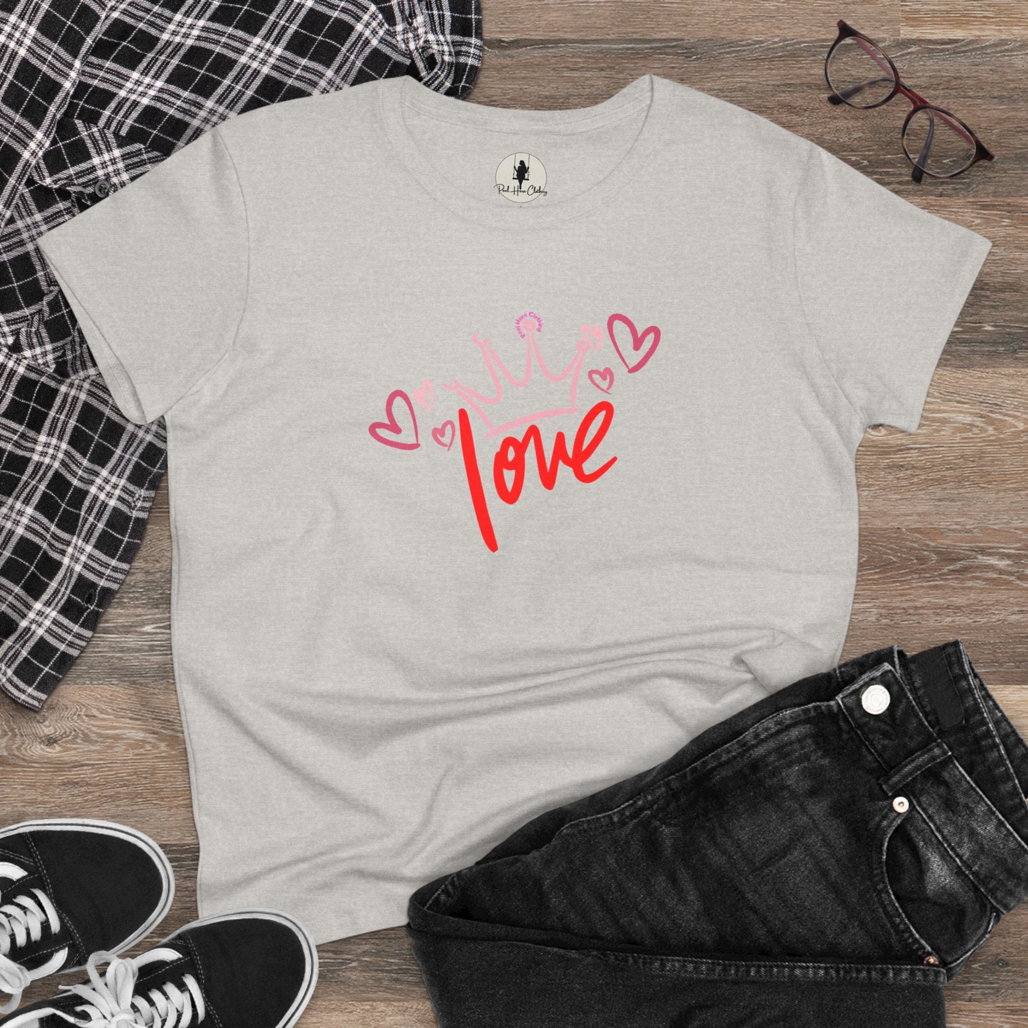 Love !!! Midweight Cotton Tee (Front)