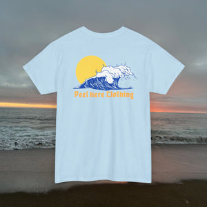 Mens Peel Here Waves and Sun T-Shirt