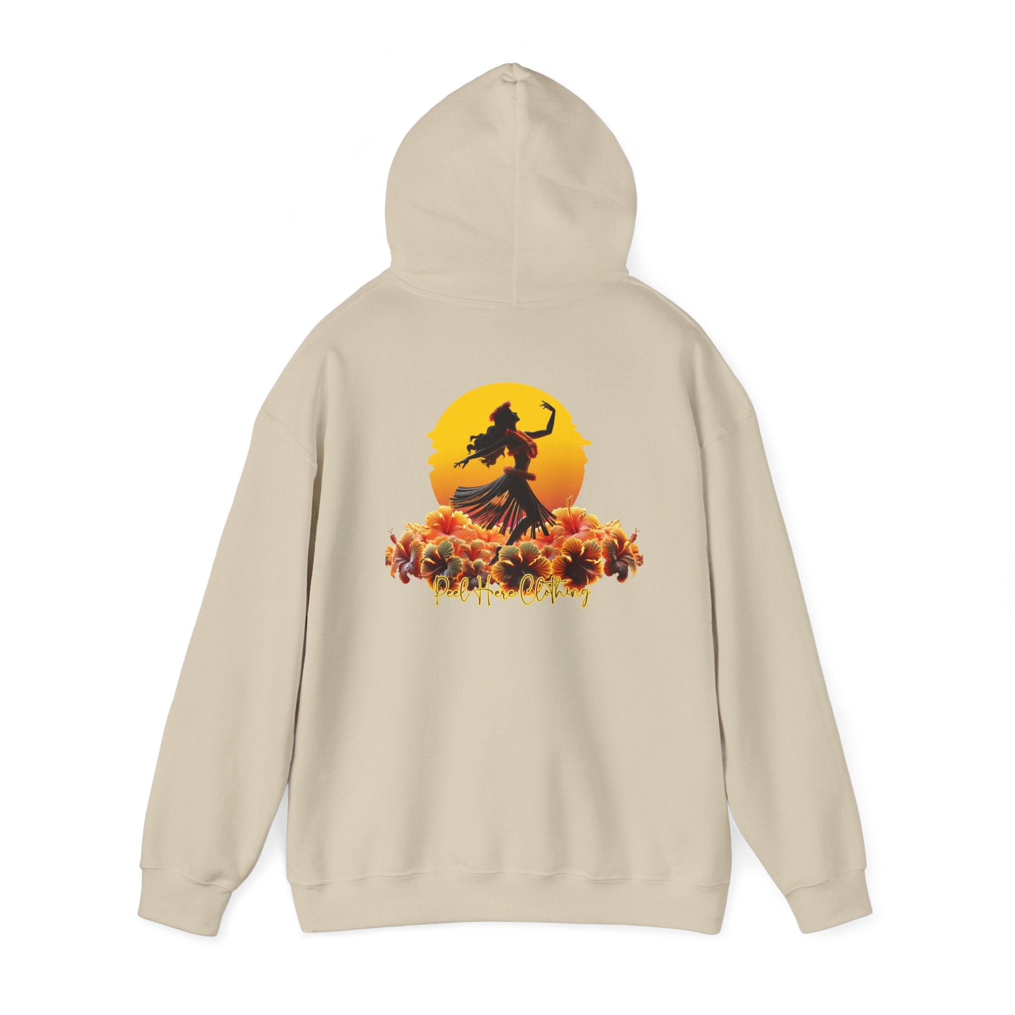 Peel Here Clothing's Dancing on Hibiscus Hoodie