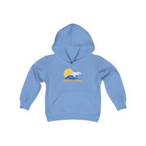 Peel Here Clothings Wave and Sun childrens hoodie