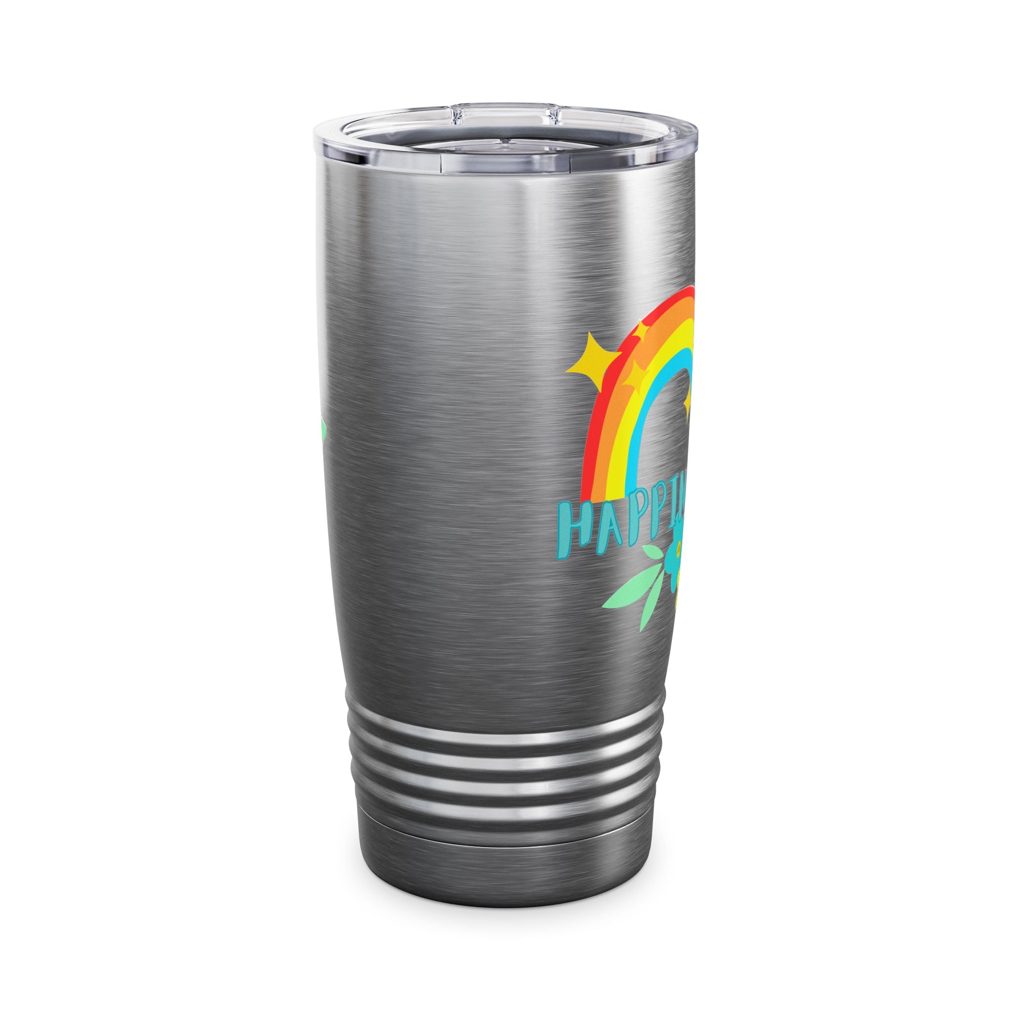 Peel Here "Happiness Rainbow"Tumbler, 20oz