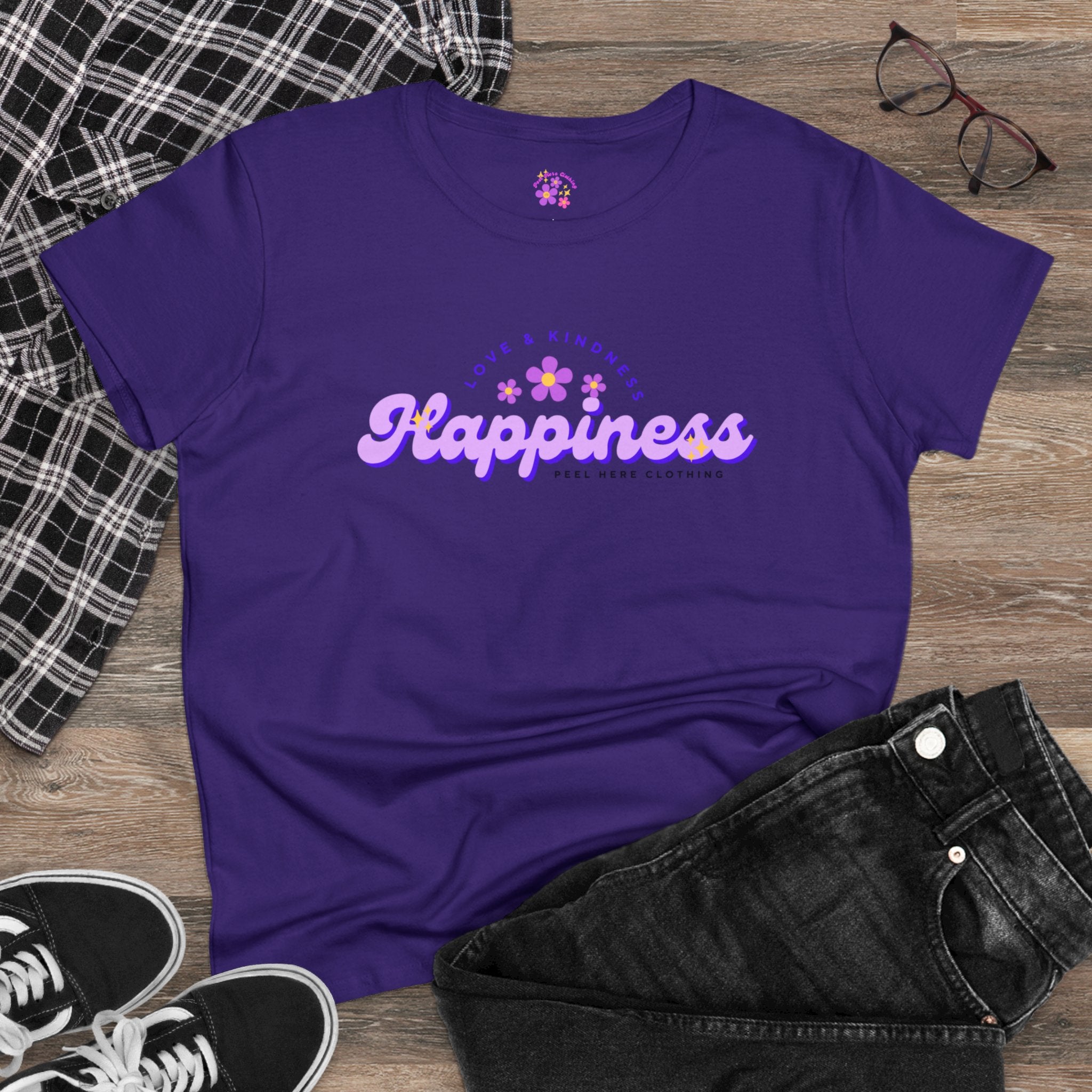 Happiness Midweight Cotton Tee (Front)