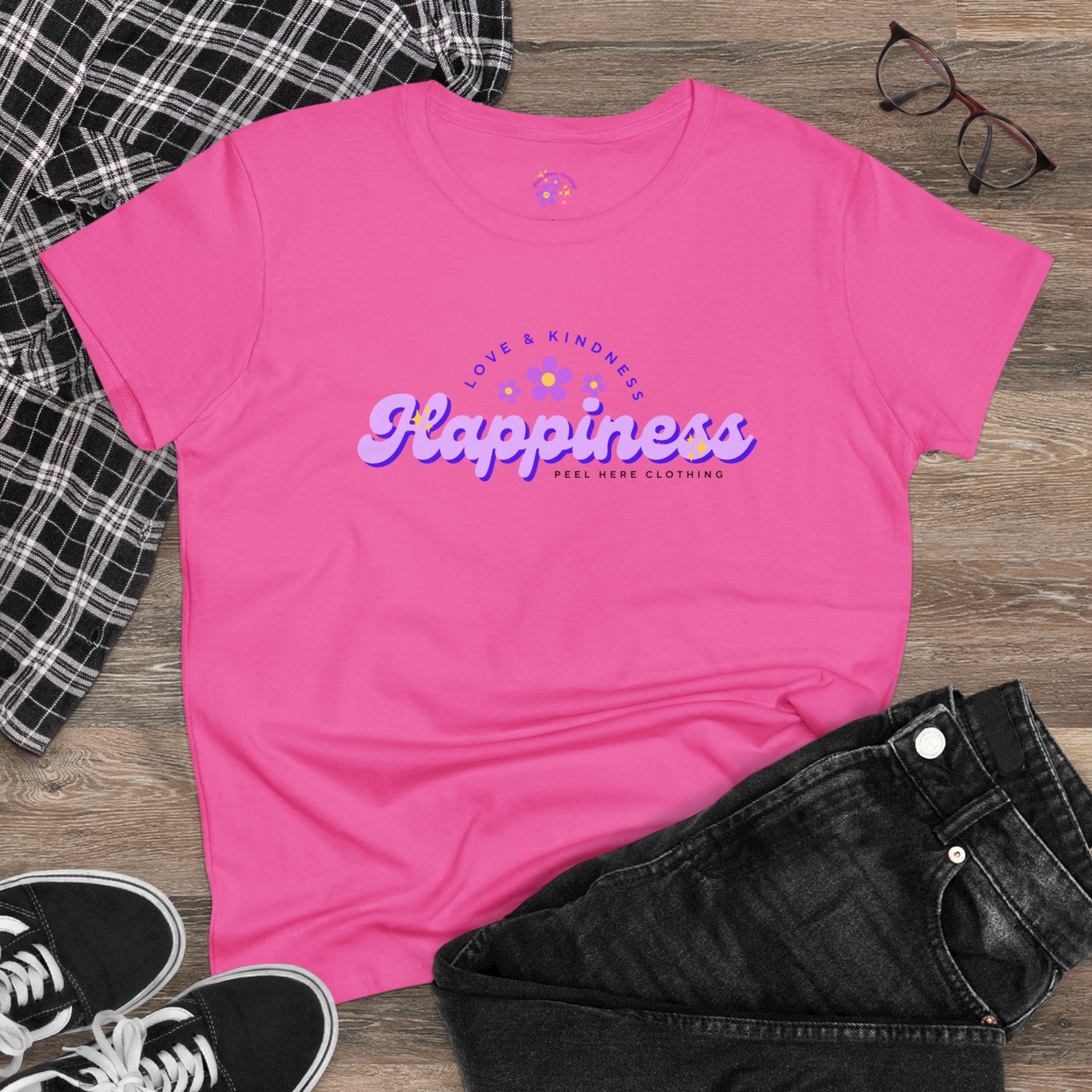 Happiness Midweight Cotton Tee (Front)