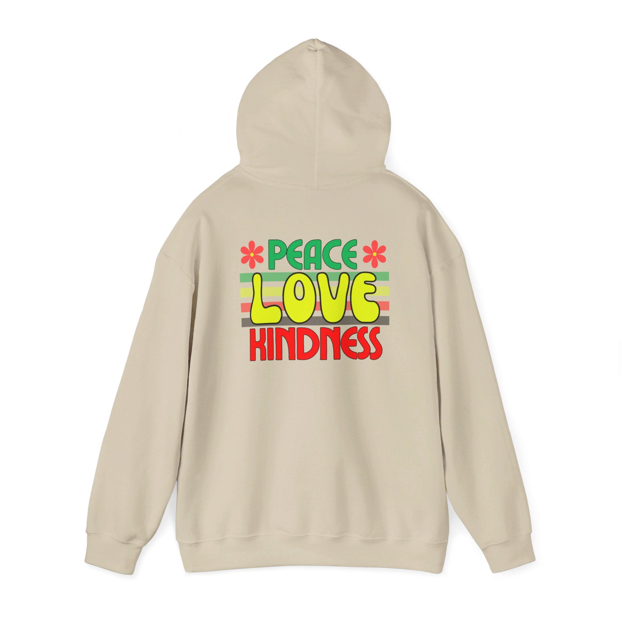 Peel Here Clothing's Peace Love Kindness Hoodie