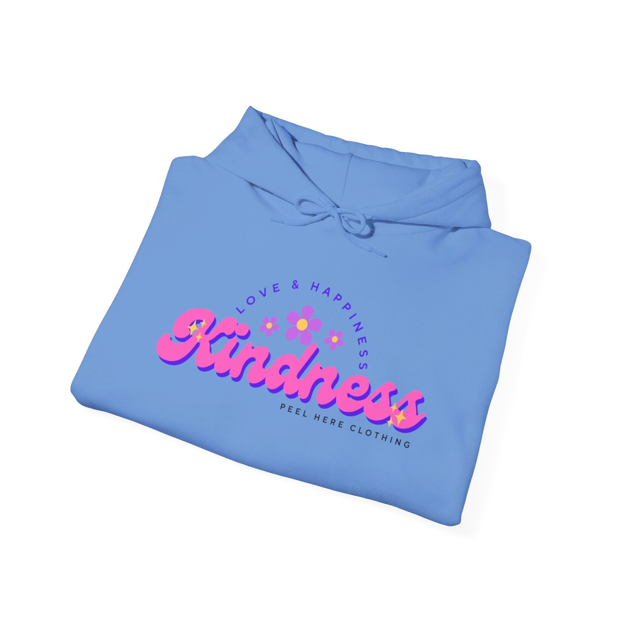 Peel Here Clothing's Kindness Hoodie (front)