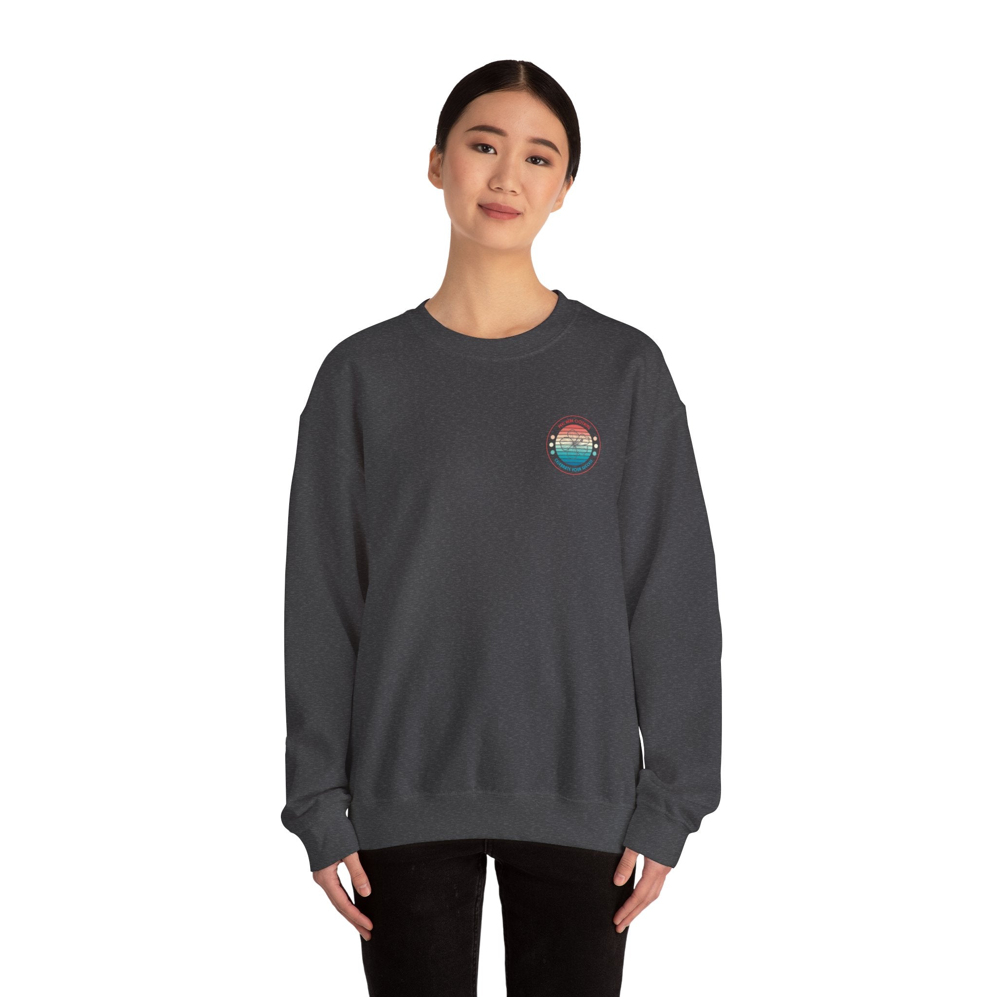 Retro Hibiscus Crewneck Sweatshirt