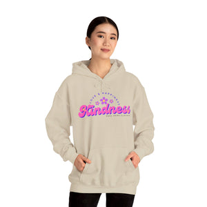 Peel Here Clothing's Kindness Hoodie (front)