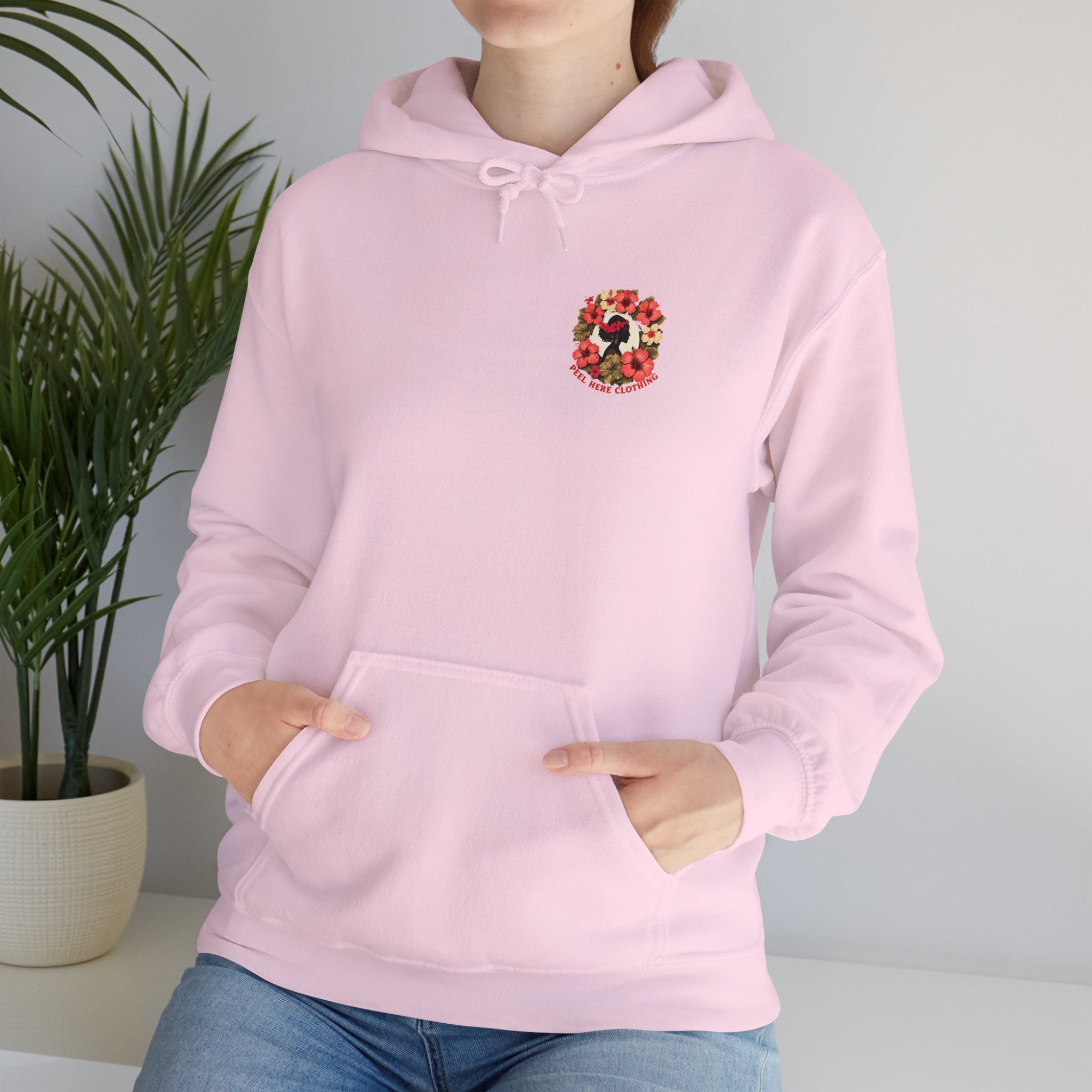 Hibiscus Princess Hooded Sweatshirt Heavy Blend