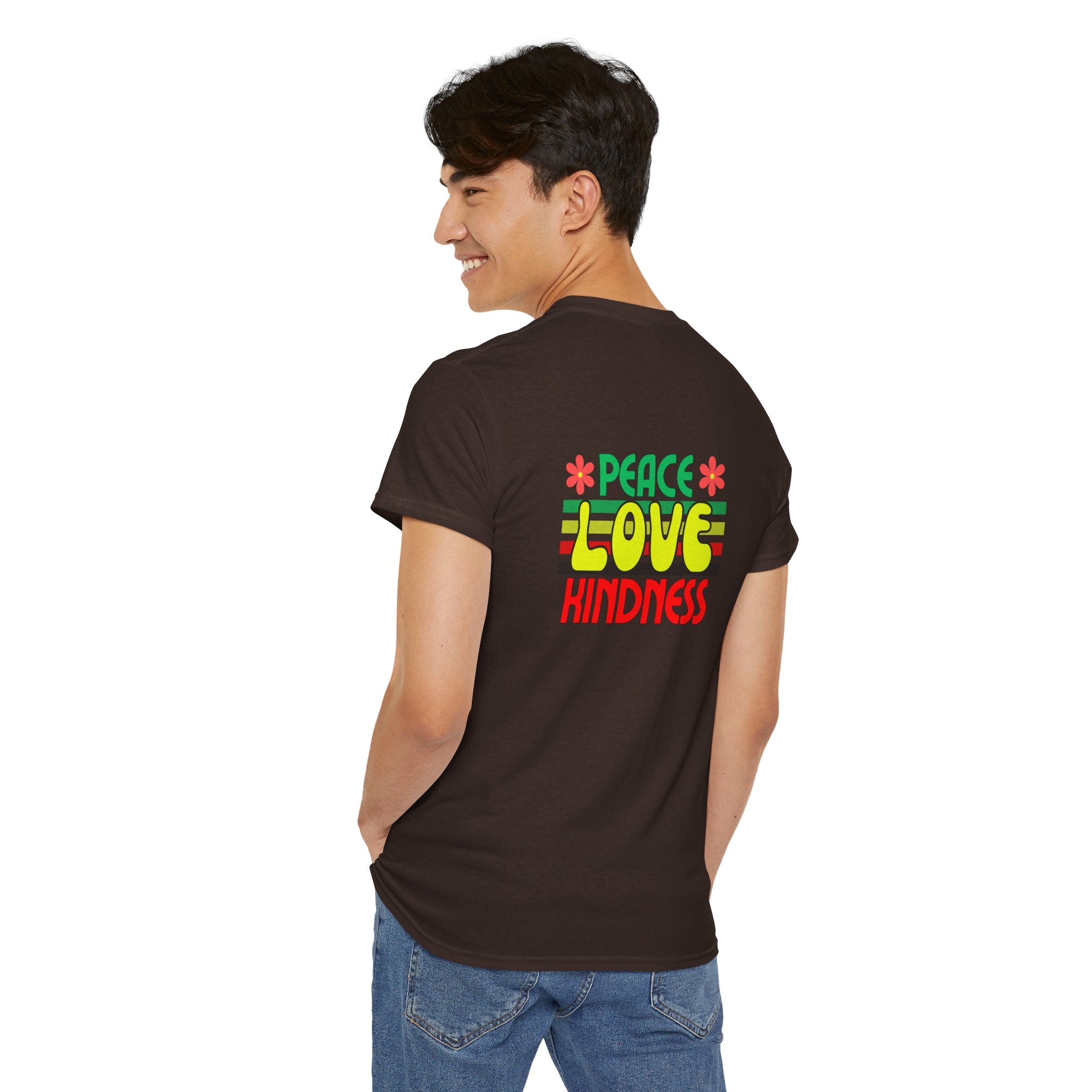 Peel Here Clothing Men's "Peace, Love, Kindness" T-Shirt"