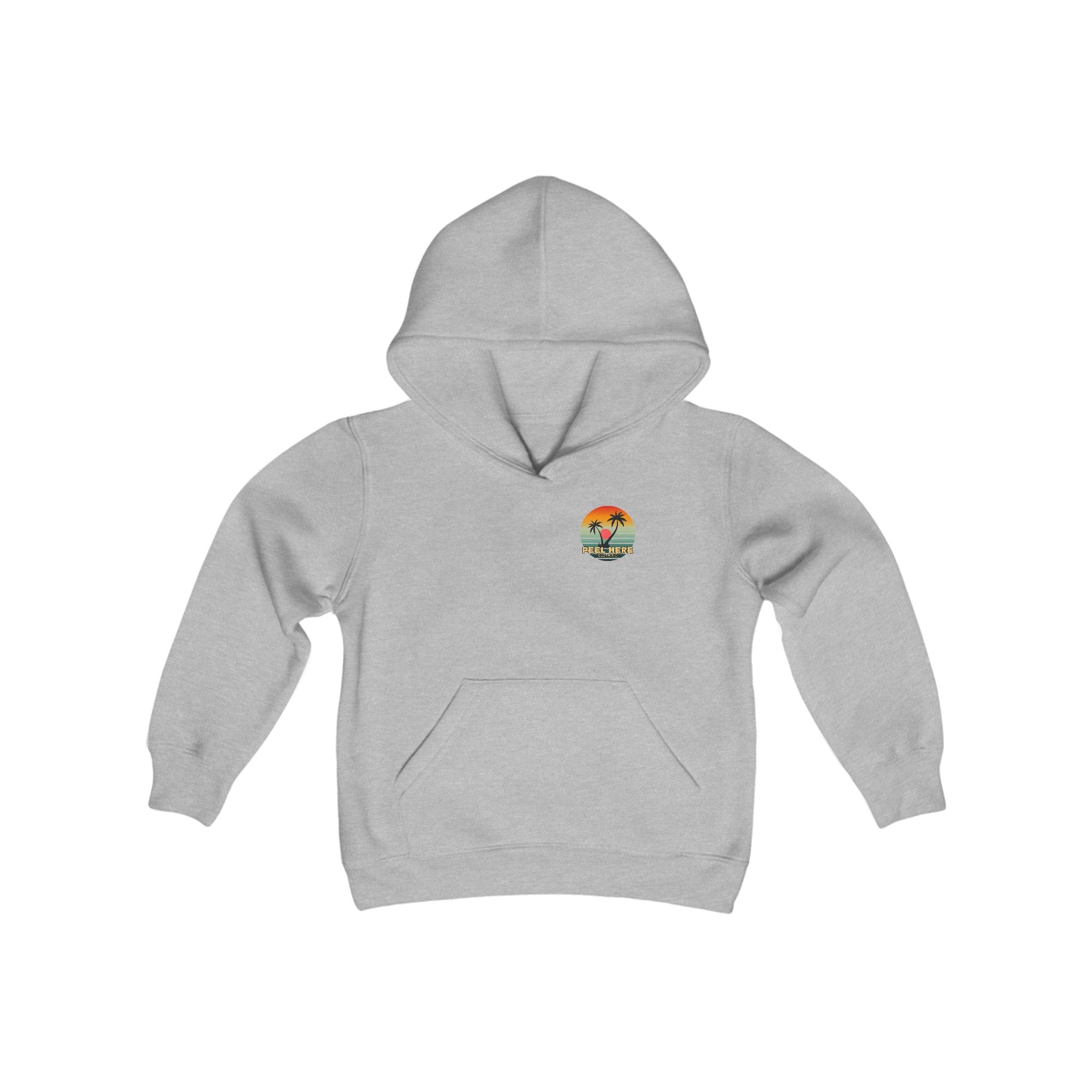 Peel Here Clothings Island Retro Childrens Hoodie